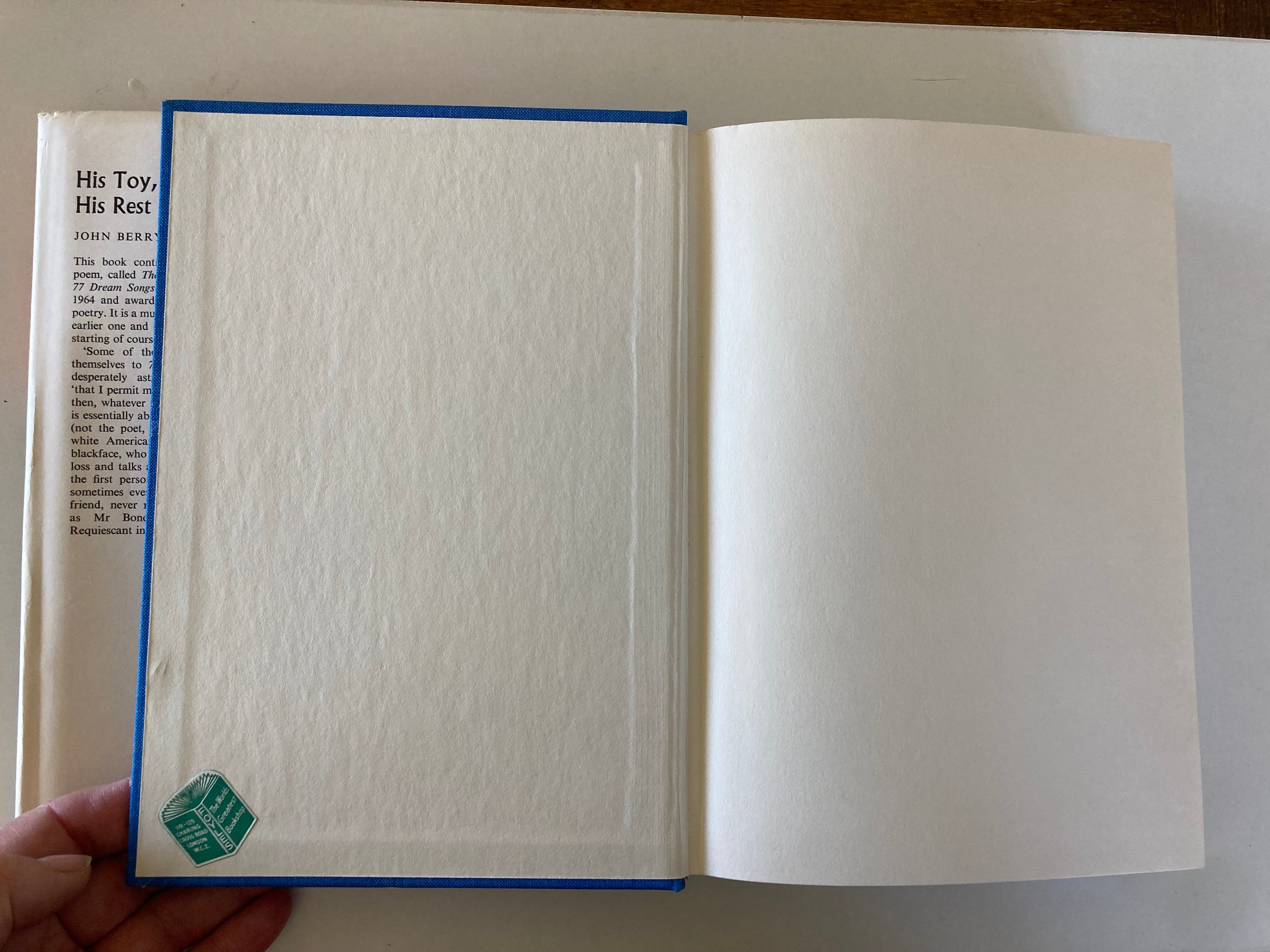 John Berryman His Toy His Dream His Rest Hardback Book with Dustjacket First Edition 1969