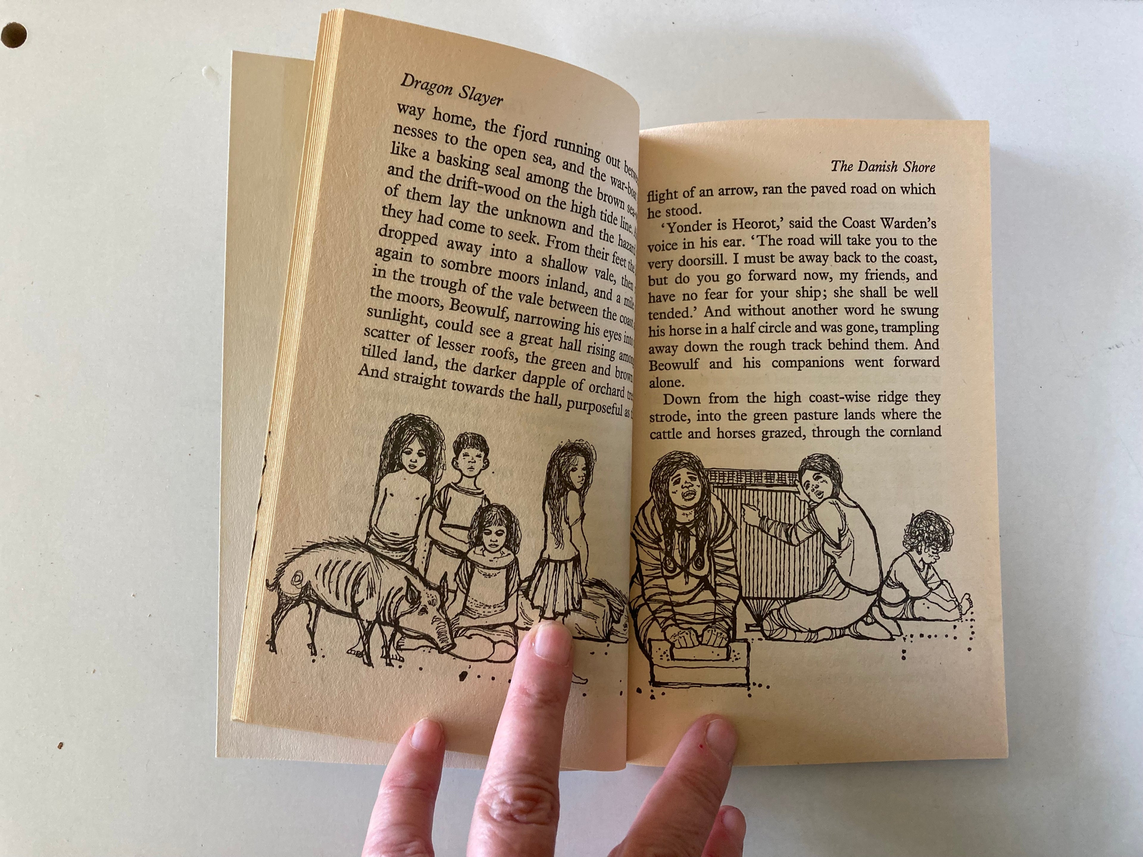 Dragon Slayer The Story of Beowulf by Rosemary Sutcliff with Illustrations by Charles Keeping 1984 Paperback