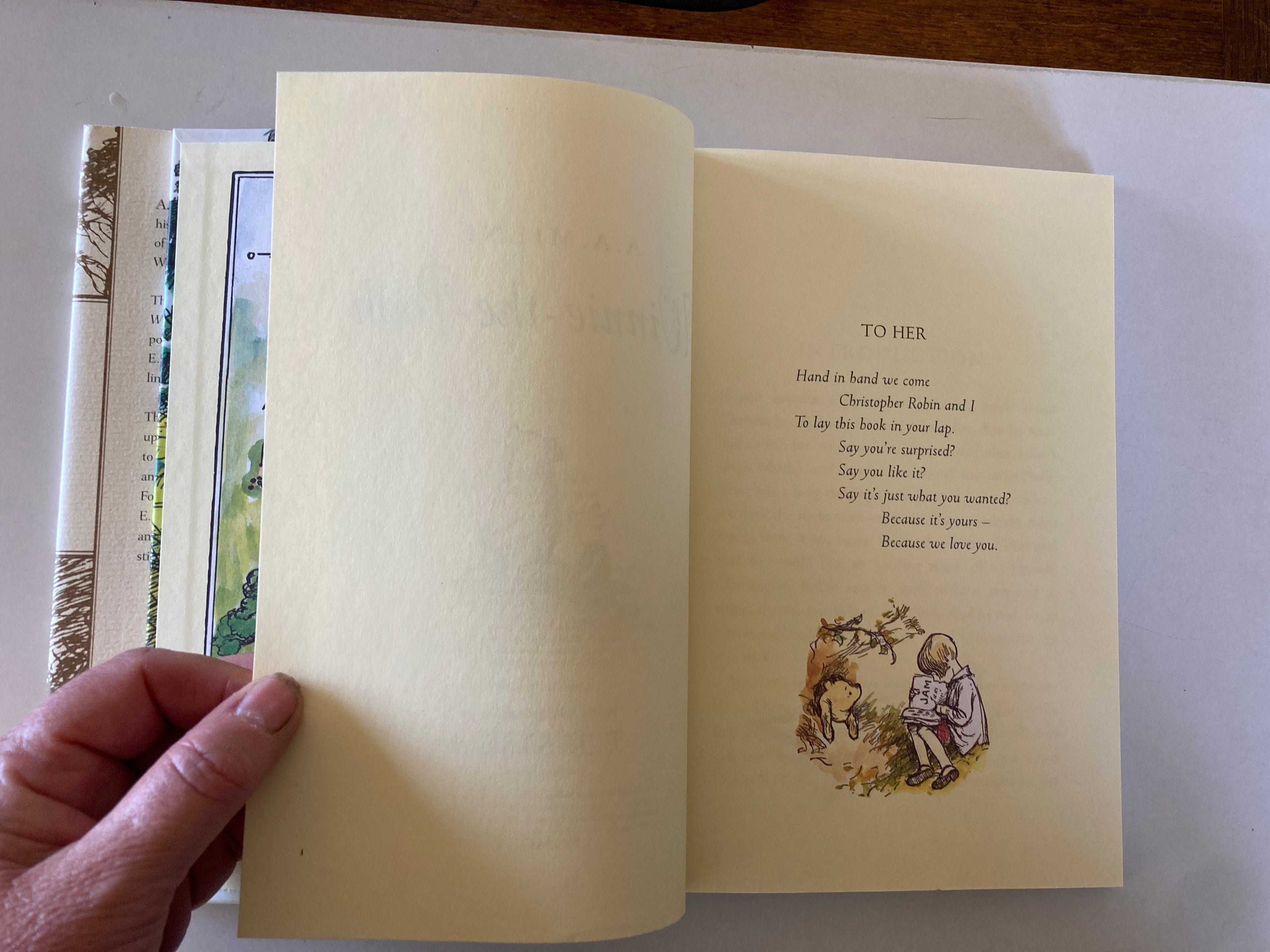 Winnie the Pooh A A Milne with Decorations by E H Shepard 80th Anniversary Edition with Swarovki Purchase Slip
