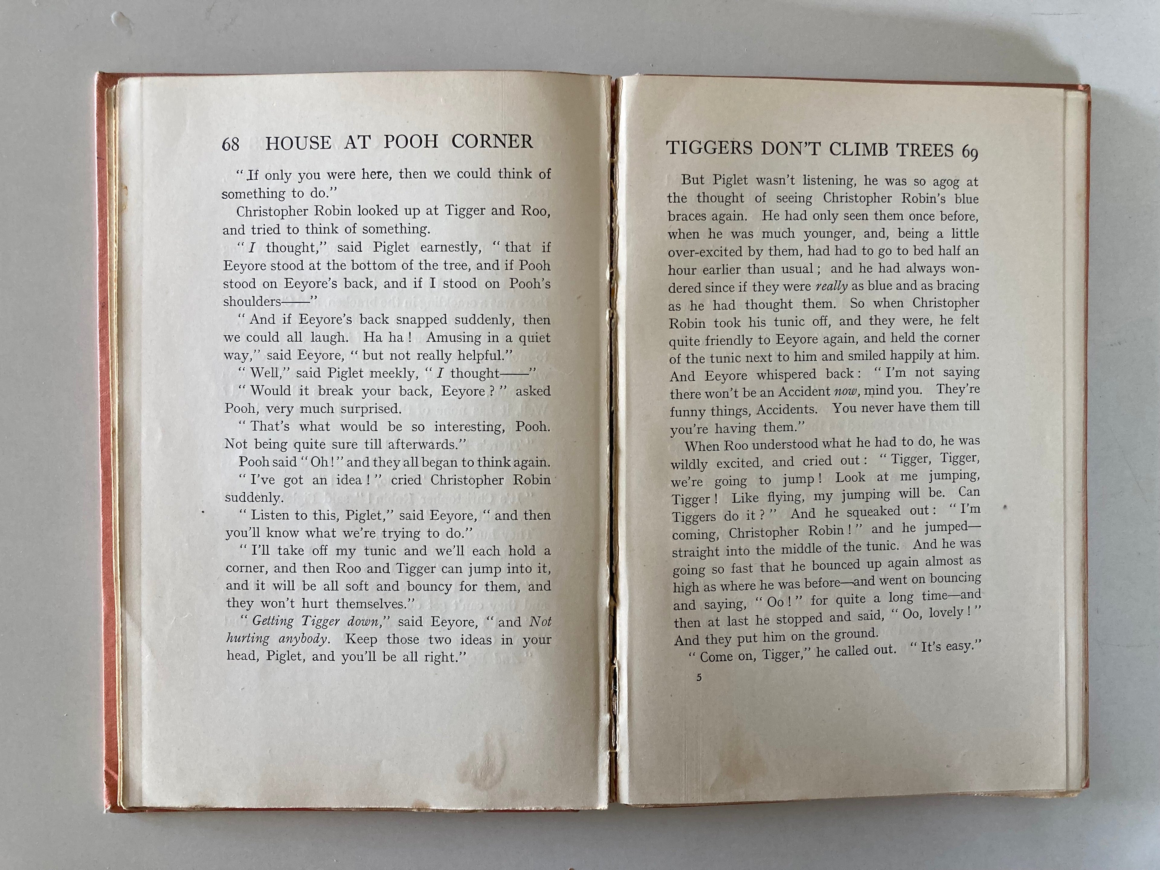 The House at Pooh Corner by A A Milne with Decorations by Ernest H Shepard First Edition 1928