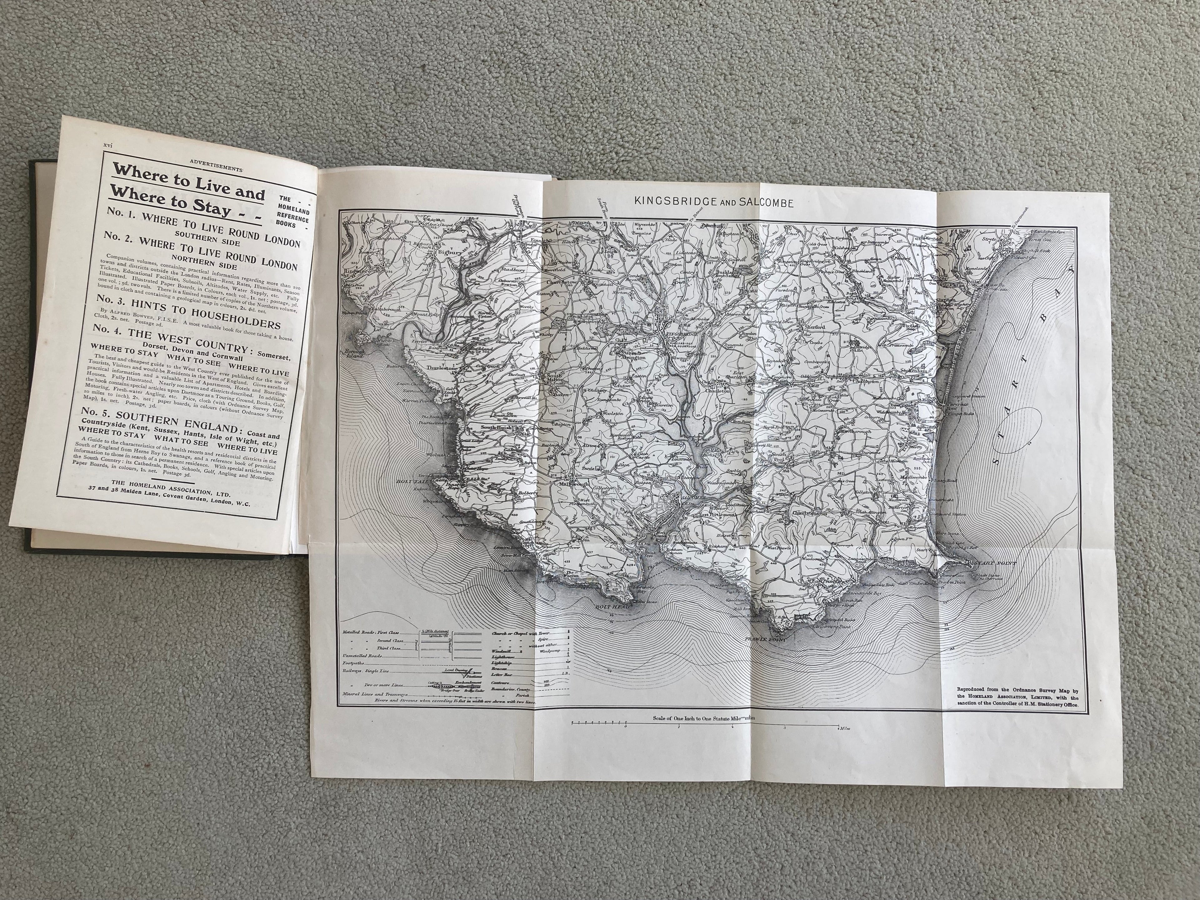 Kingsbridge Salcombe and the Kingsbridge Estuary Ordnance Map and Town Plans The Homeland Handbooks No 87