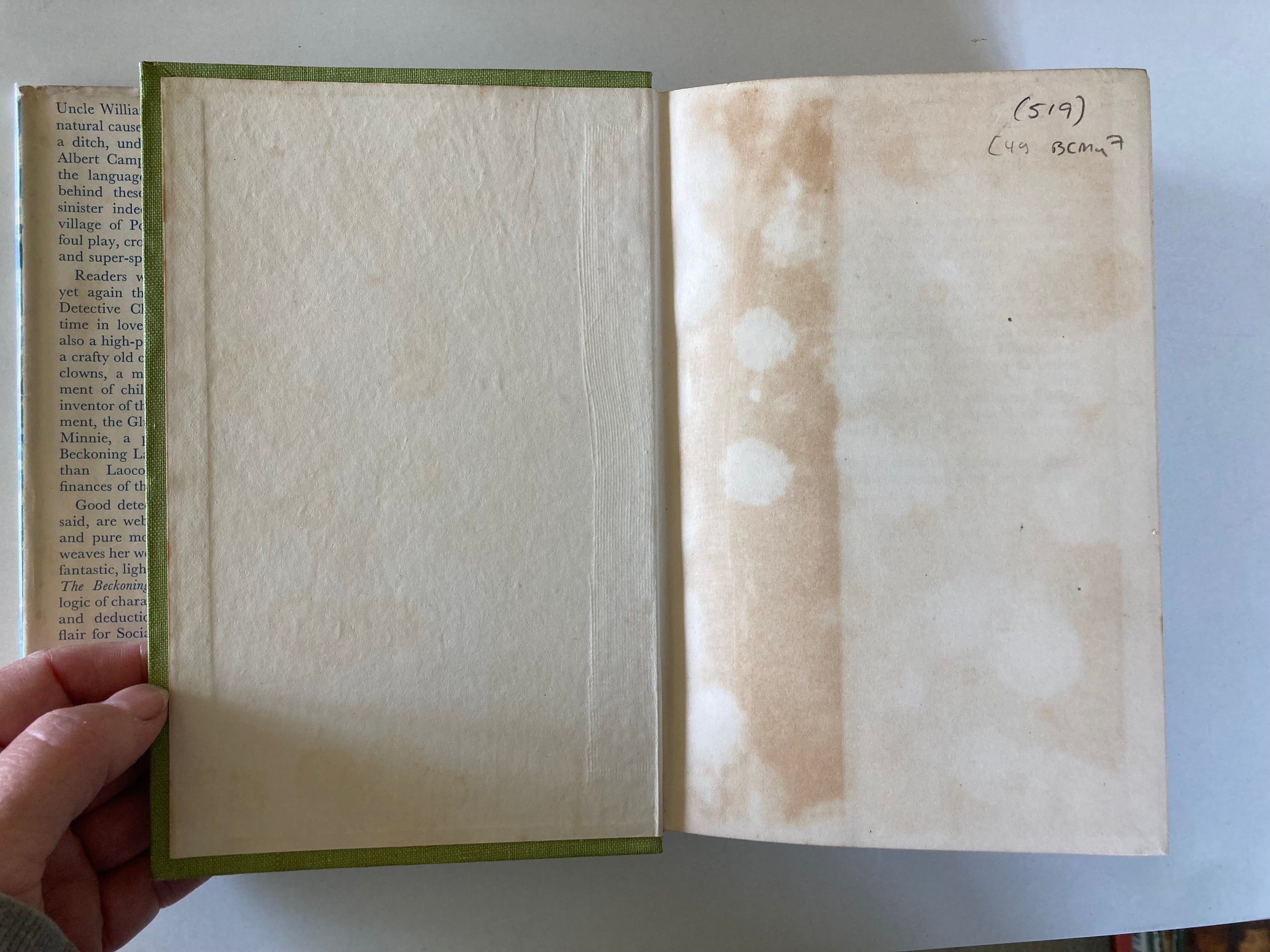 The Beckoning Lady by Margery Allingham First Edition Hardback Book with Dustjacket from 1955