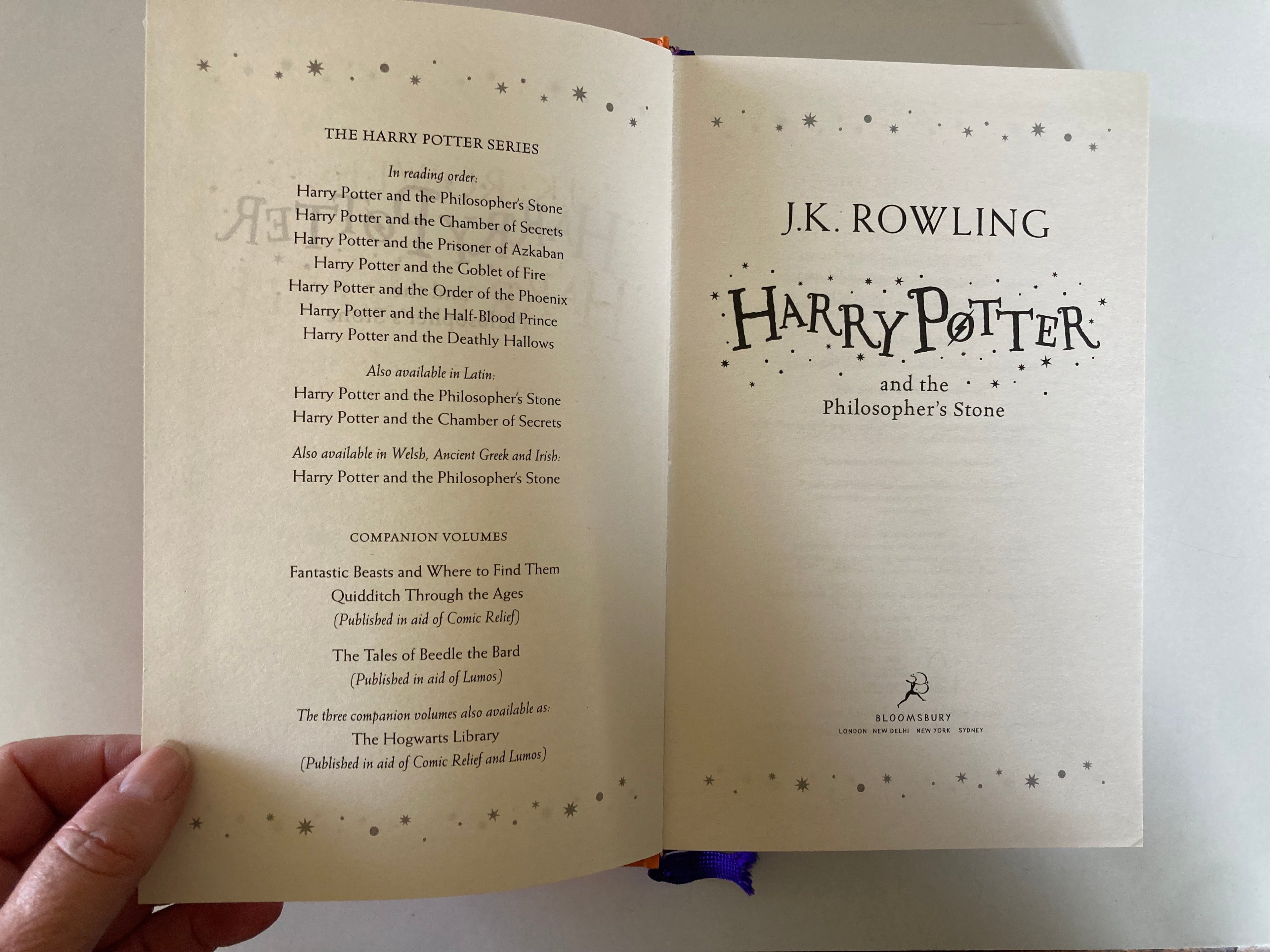 Harry Potter and the Philosopher's Stone J K Rowling Book in Slipcase Bloomsbury 2015