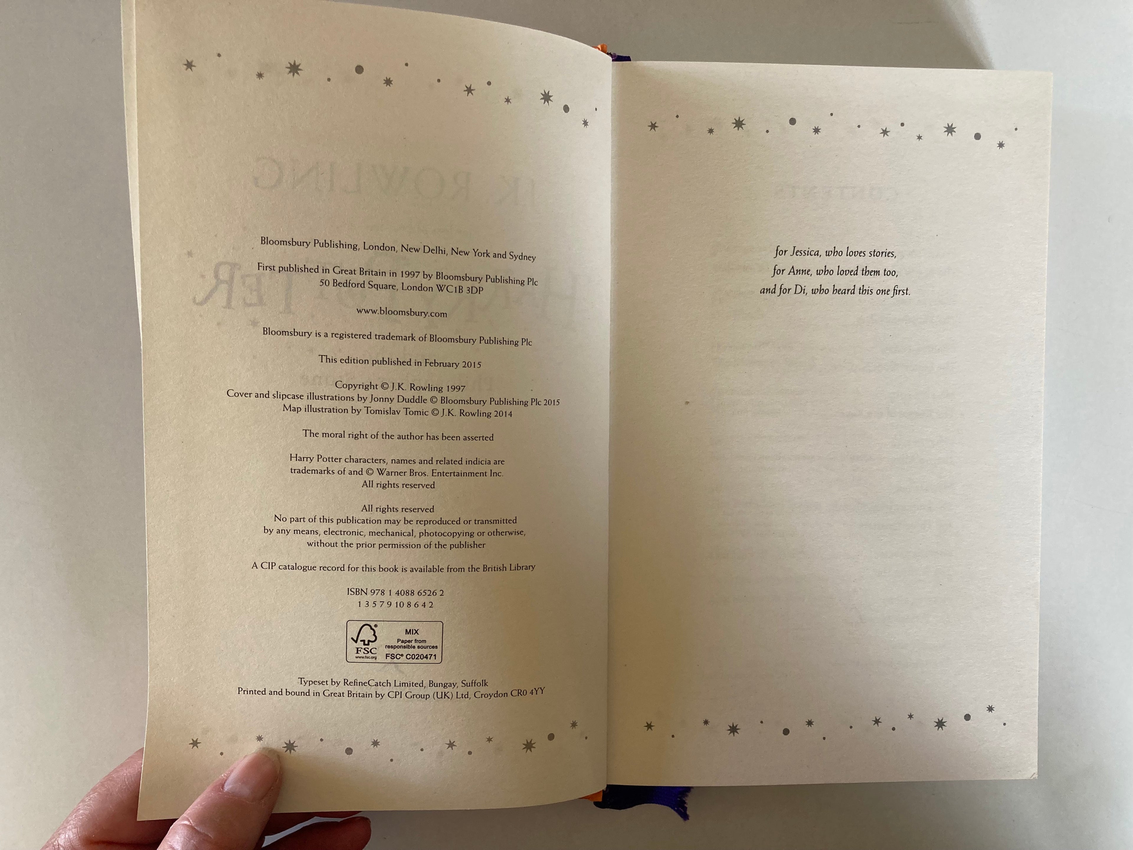 Harry Potter and the Philosopher's Stone J K Rowling Book in Slipcase Bloomsbury 2015
