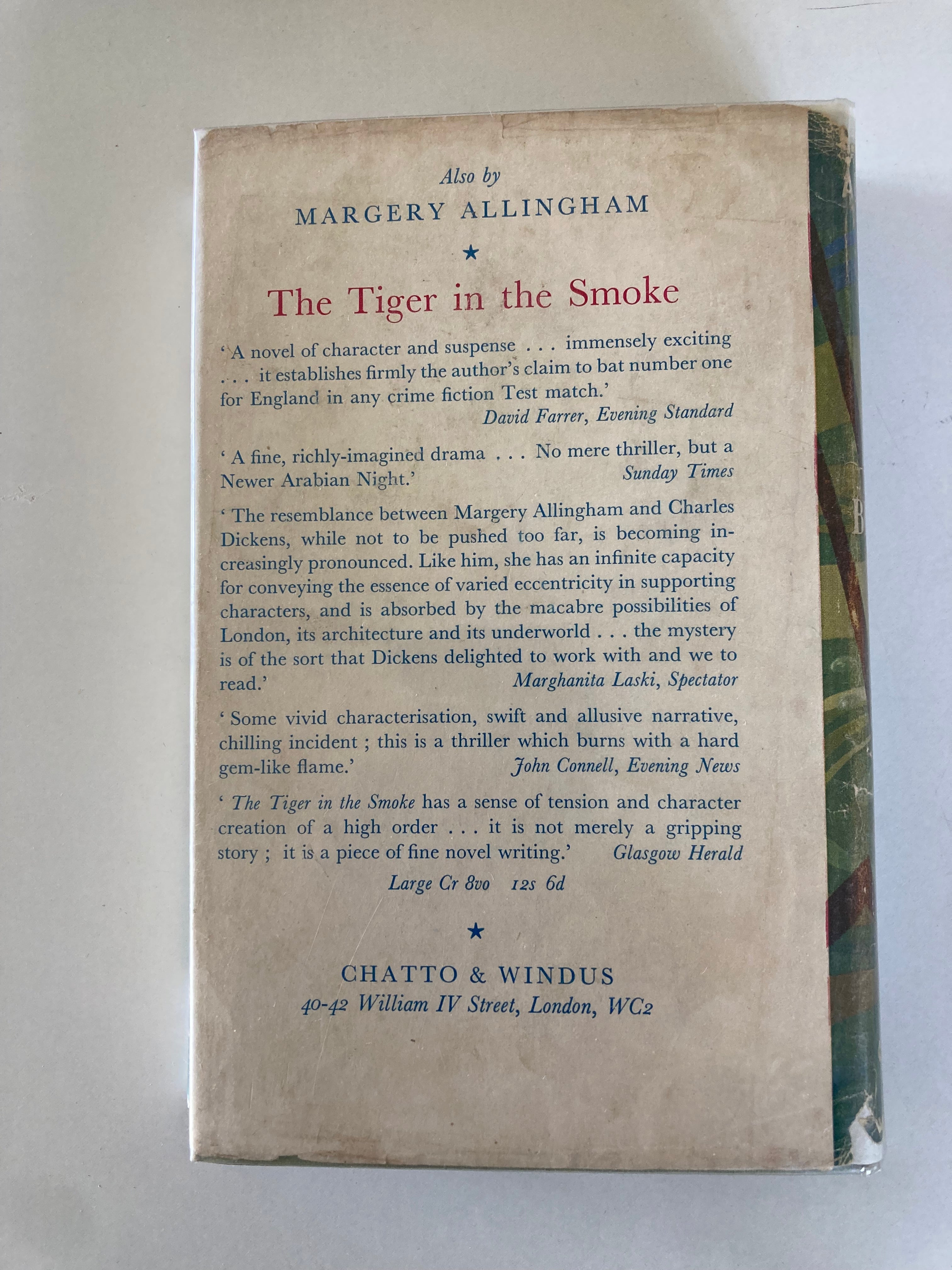 The Beckoning Lady by Margery Allingham First Edition Hardback Book with Dustjacket from 1955