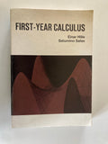 First Year Calculus by Einar Hille and Saturnino Salas published by Blaisdell Publishing in 1968