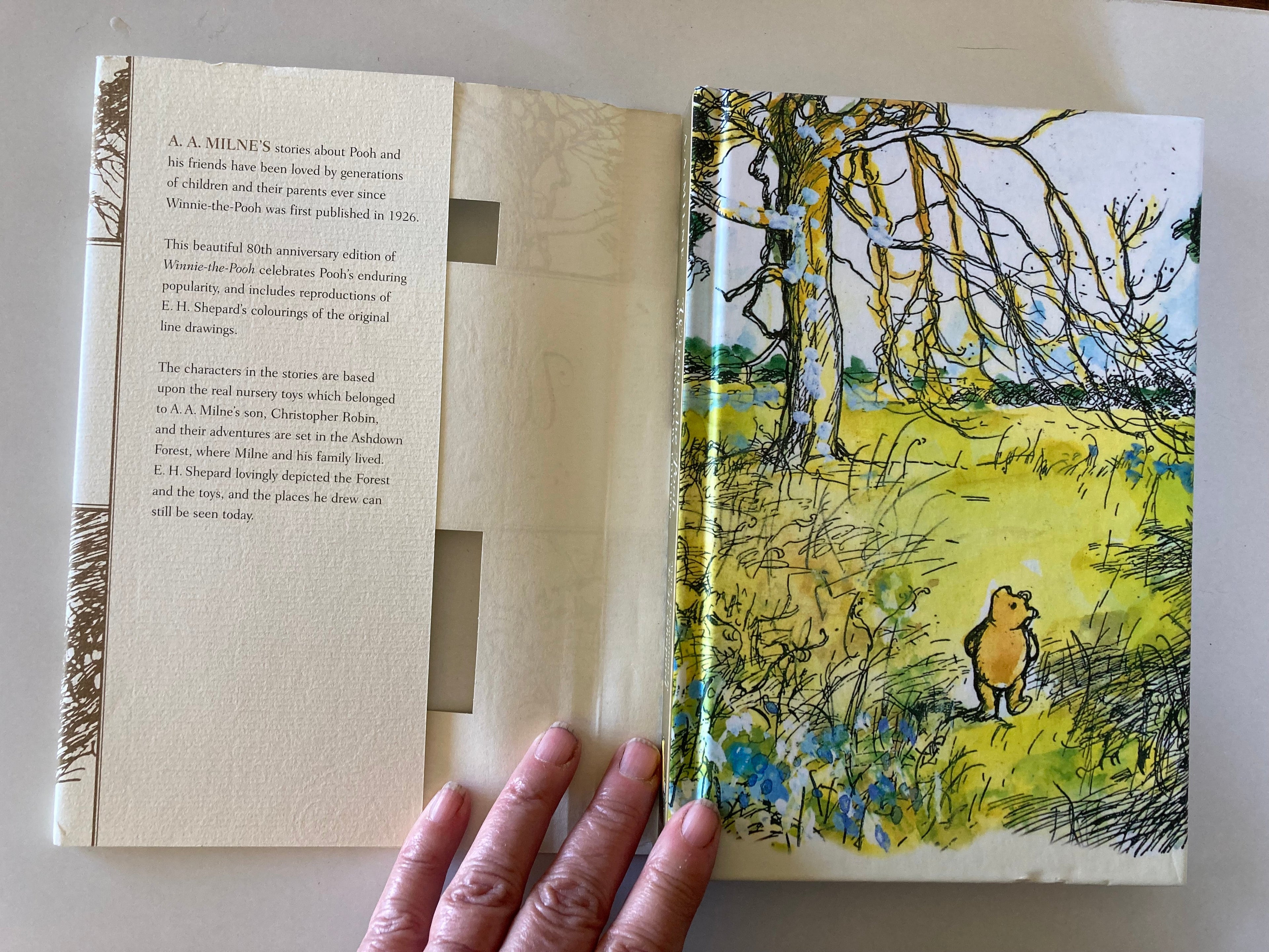 Winnie the Pooh A A Milne with Decorations by E H Shepard 80th Anniversary Edition with Swarovki Purchase Slip