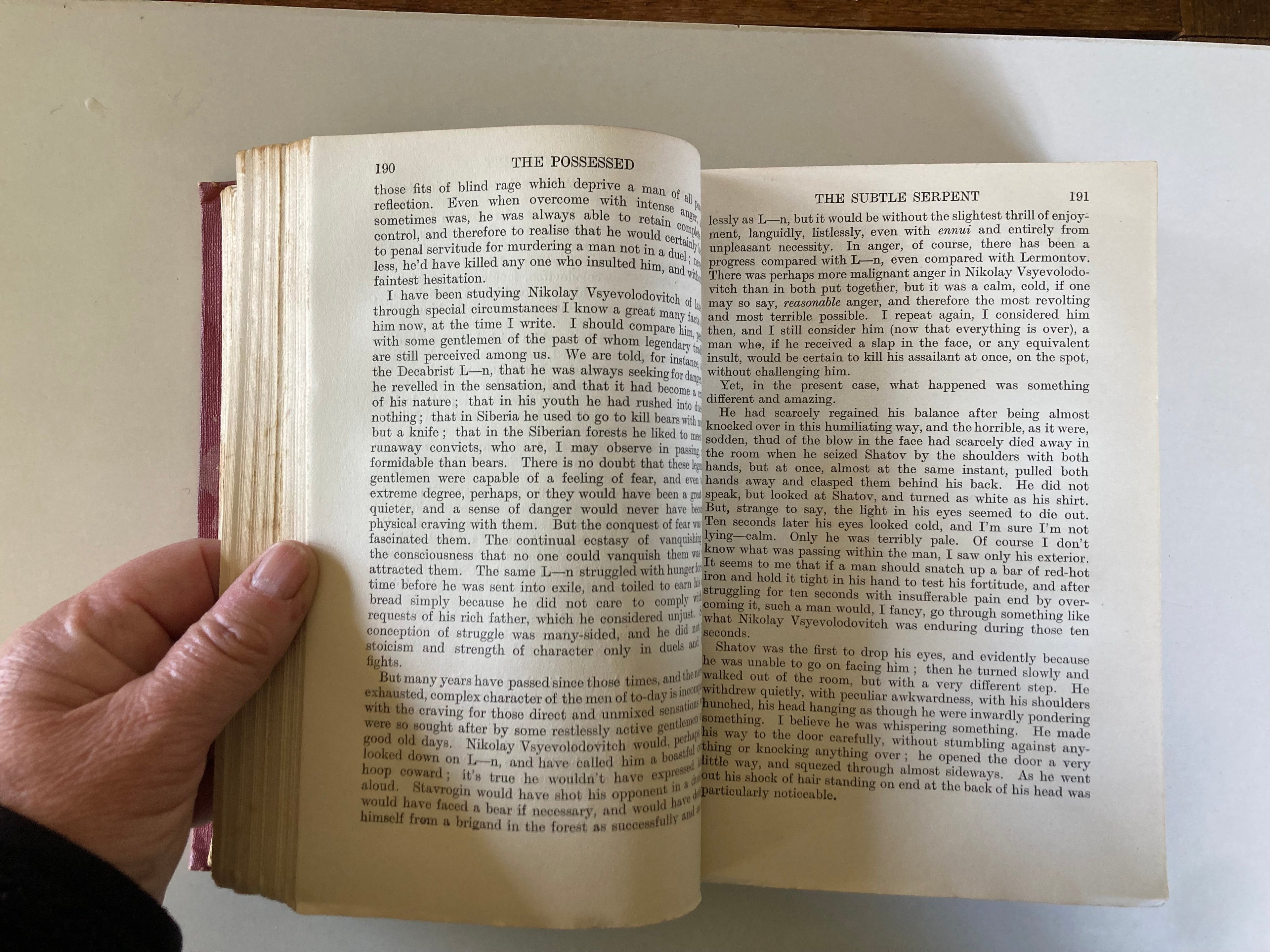 The Possessed by Fyodor Dostoevsky Translated by Constance Garnett 1913 First Edition Cloth Hardback Book