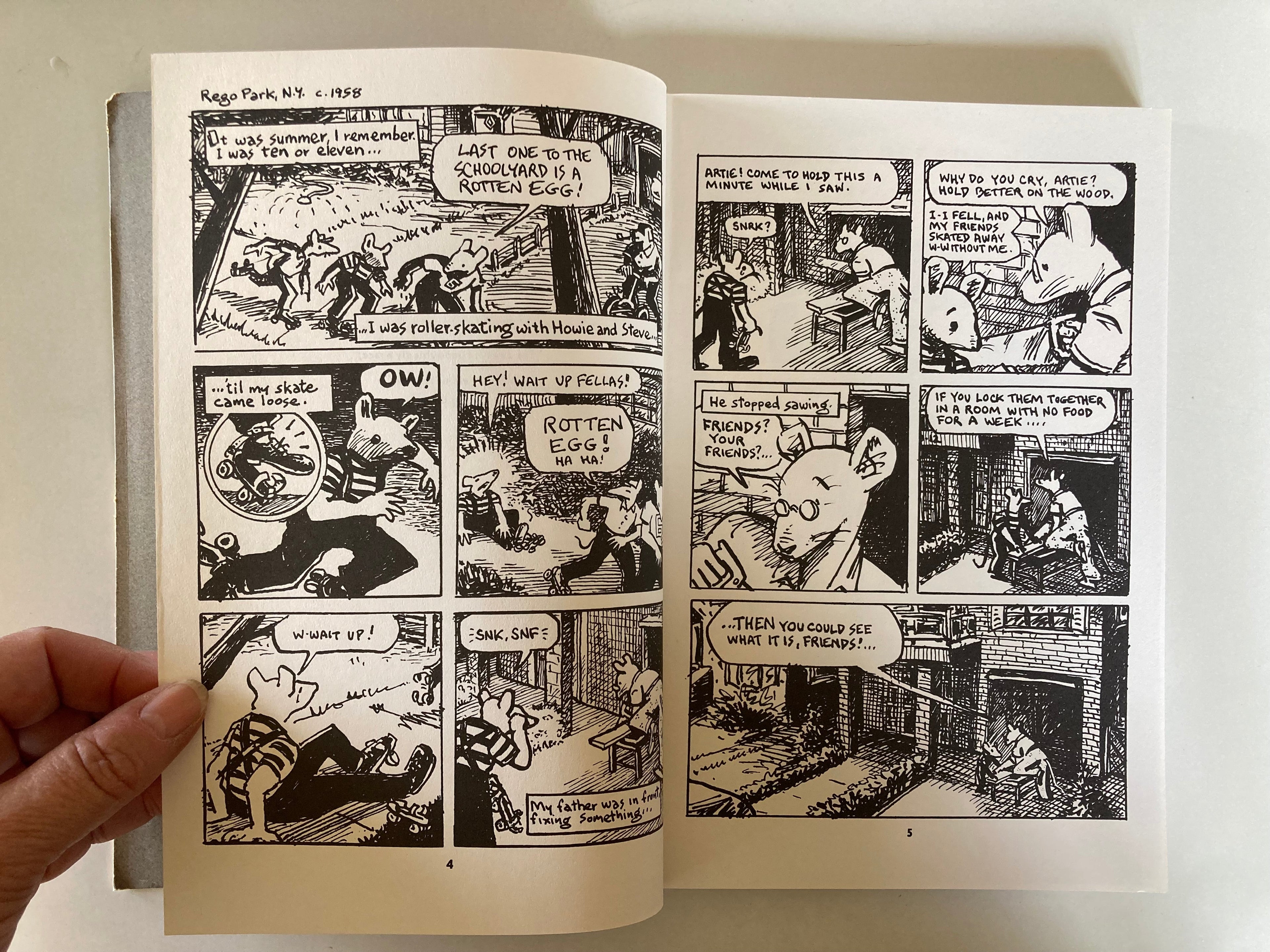 Maus A Survivor's Tale by Art Spiegelman Stated First Edition Pantheon Books 1986 Cartoon Autobiography about the Holocaust