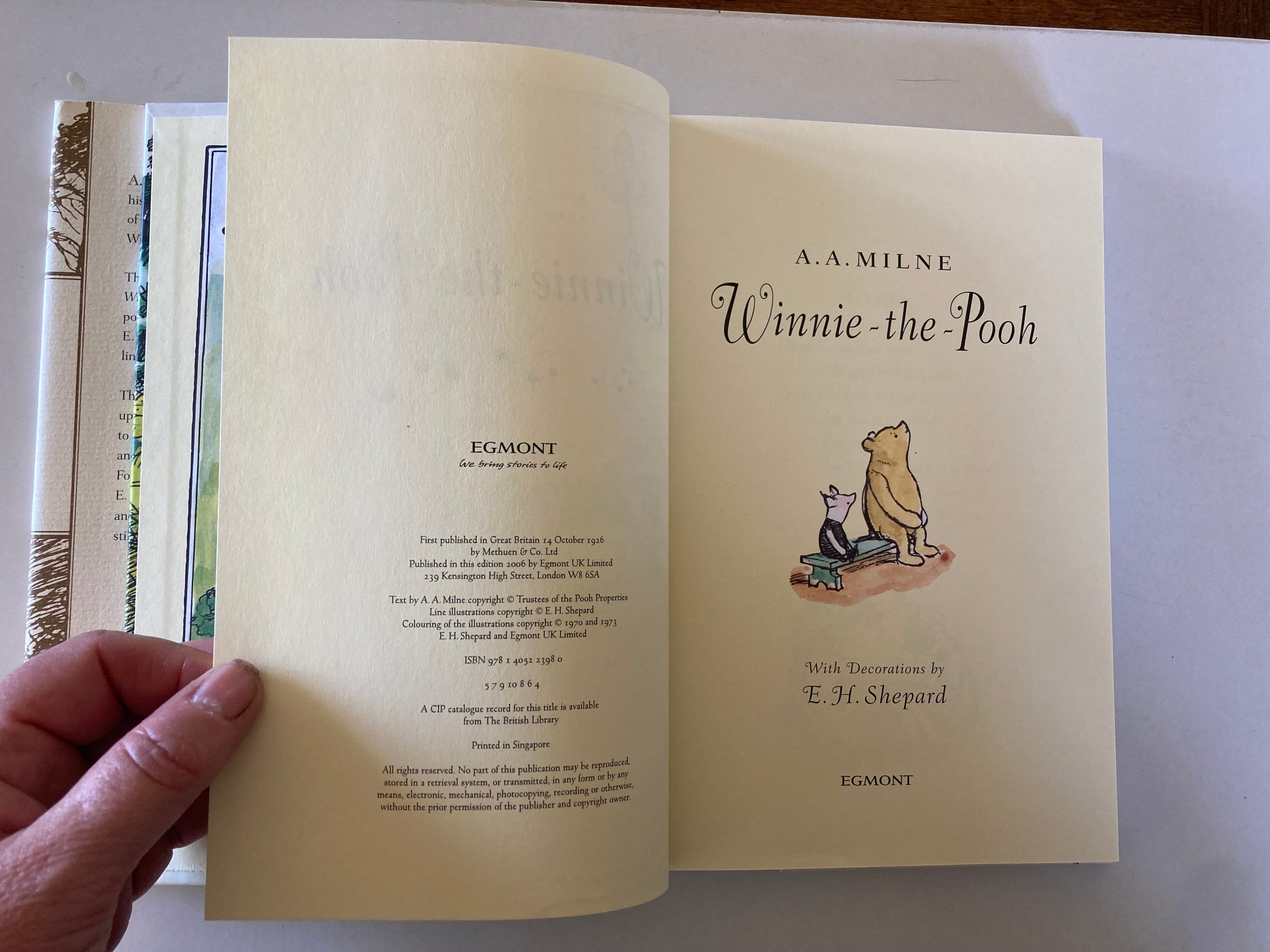 Winnie the Pooh A A Milne with Decorations by E H Shepard 80th Anniversary Edition with Swarovki Purchase Slip