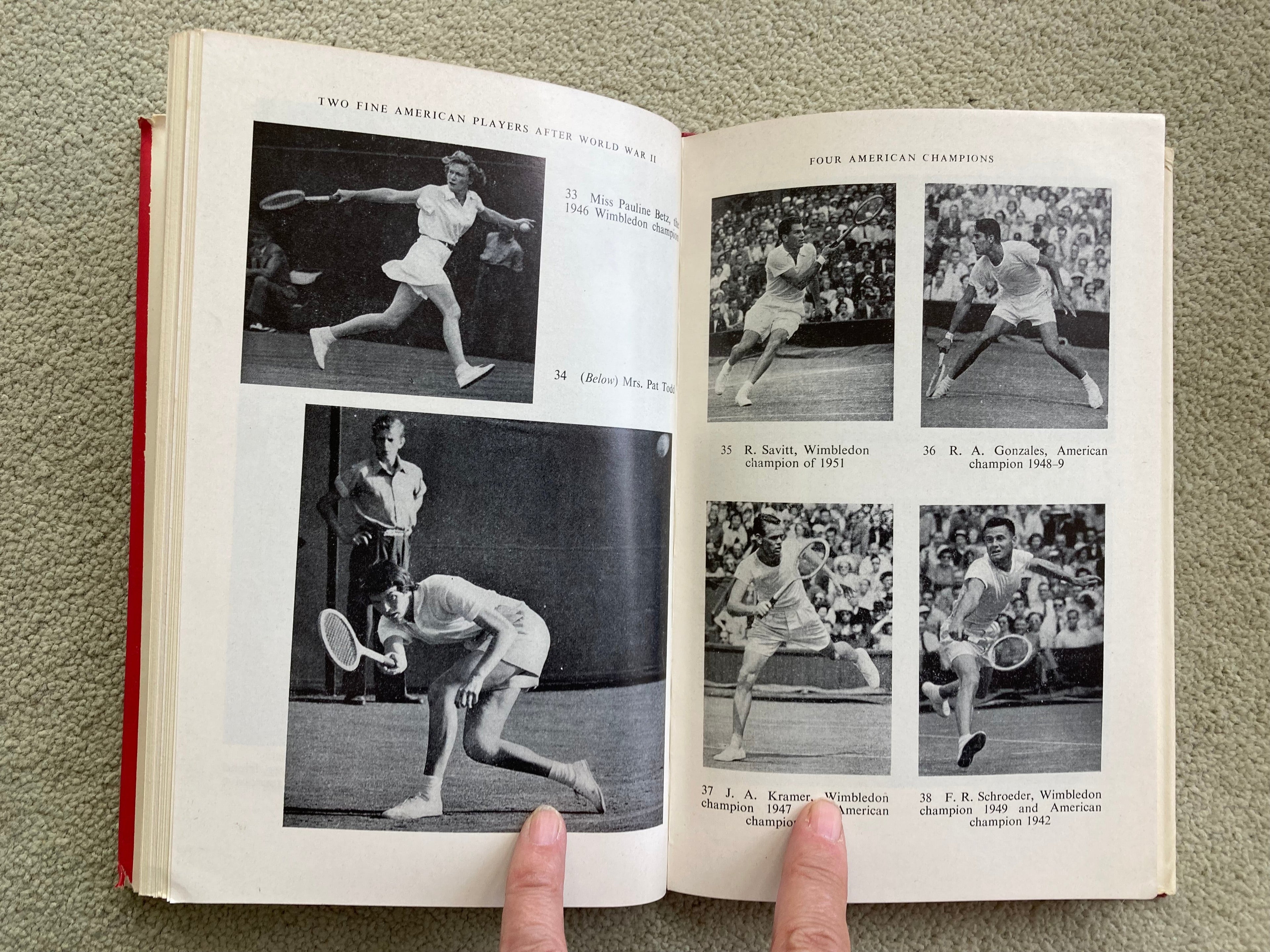 4 The Sportsmans Book Club Tennis Books by Susan Noel J G Smyth Lew Hoad and Jaroslav Drobny Wimbledon Champions