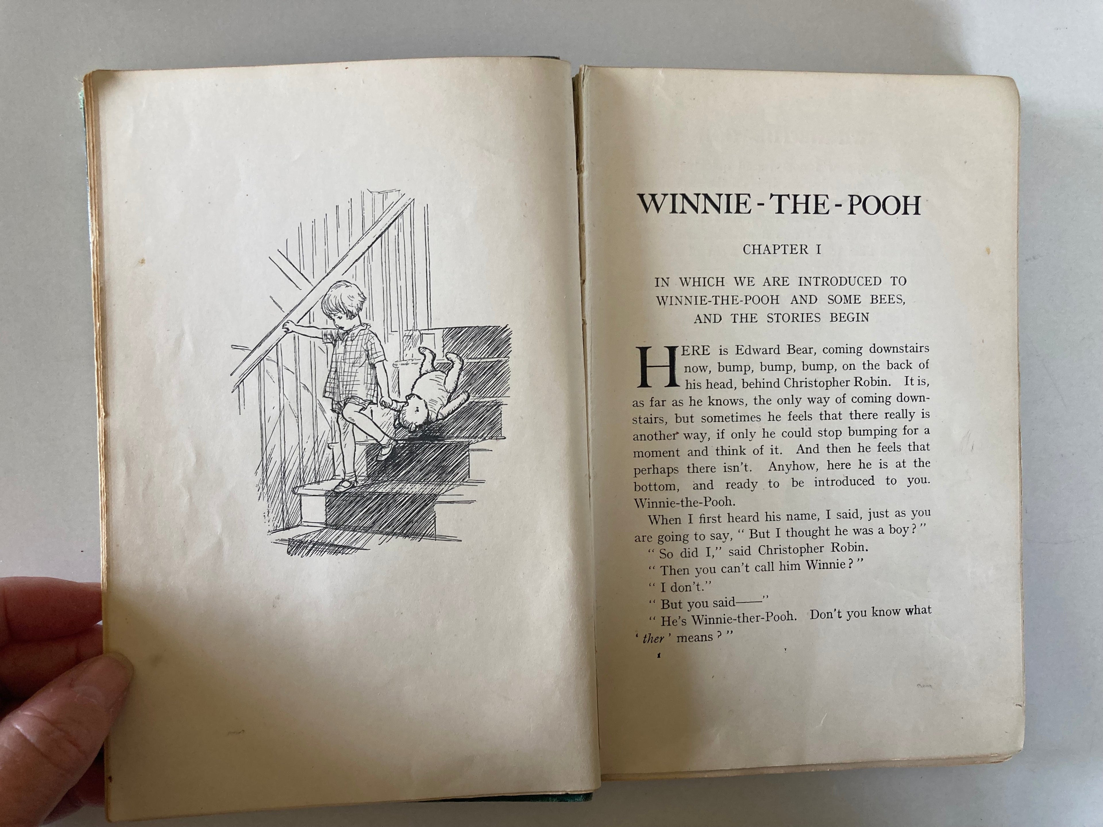 Winnie the Pooh by A A Milne with Decorations by Ernest H Shepard Fifth Edition 1927