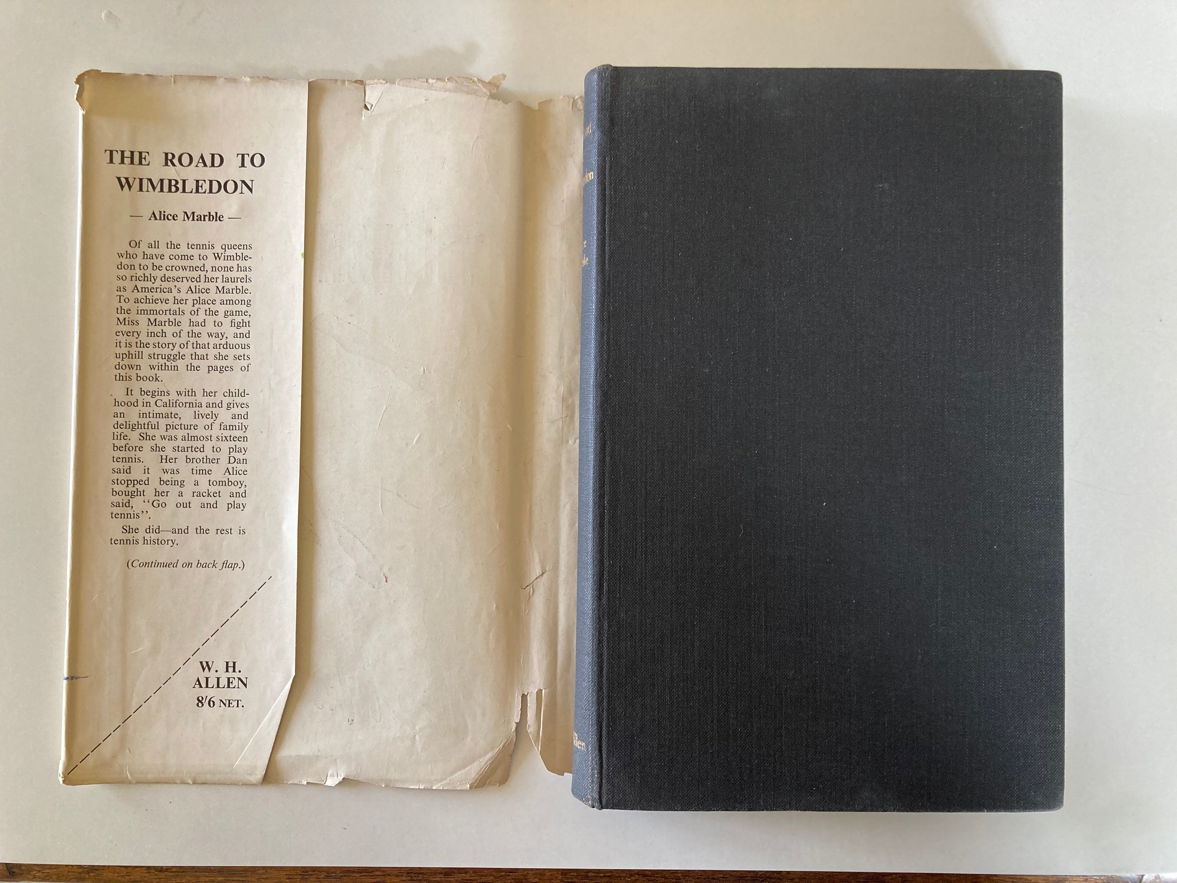 The Road to Wimbledon by Alice Marble Undated First Edition c1940