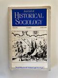 Journal of Historical Sociology Volume 1 umber 1 March 1988 Paperback Book