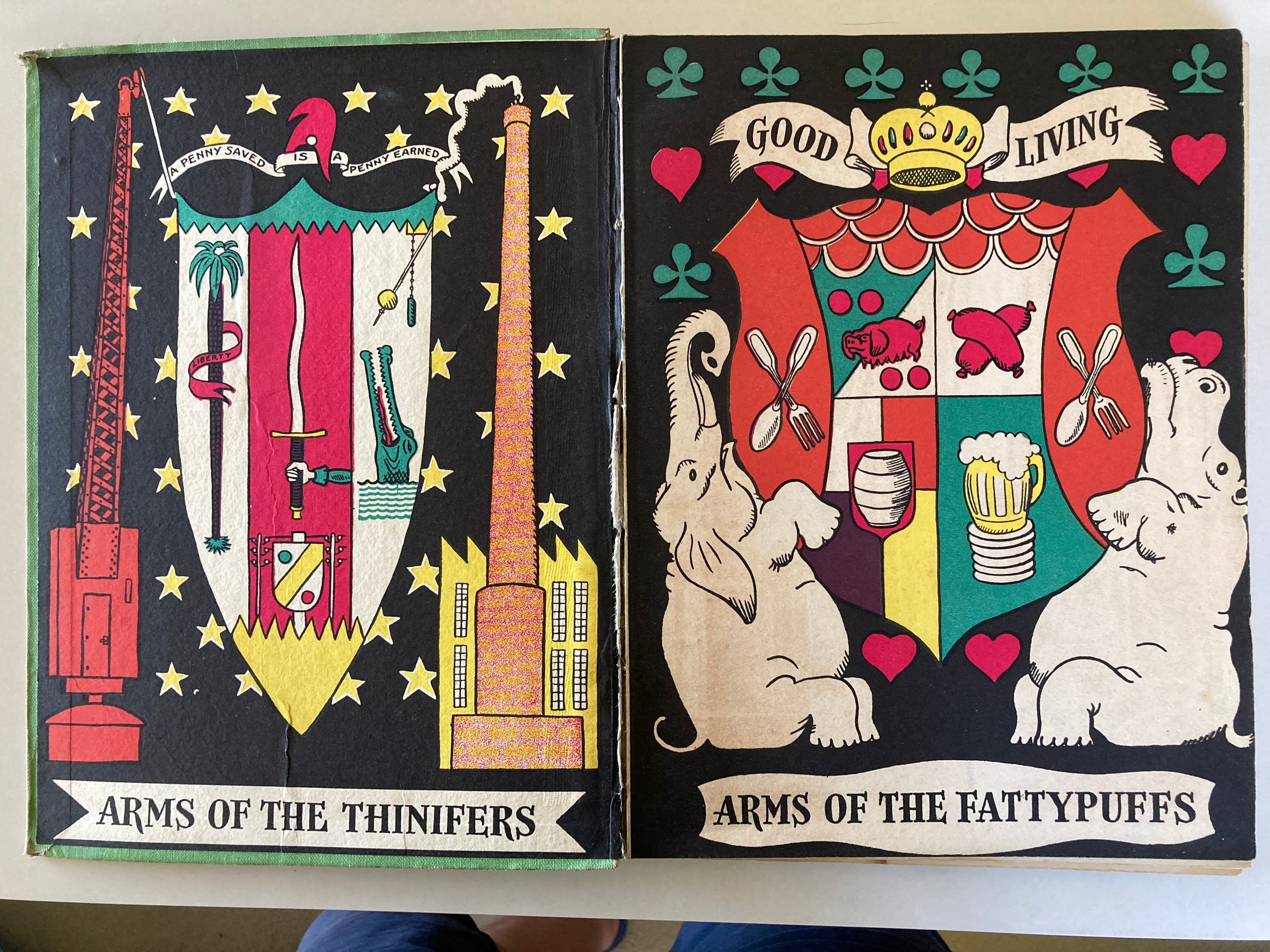 Fattypuffs and Thinifers by Andre Maurois Translated by Norman Denny Illustrated by Jean Bruller First Edition 1941