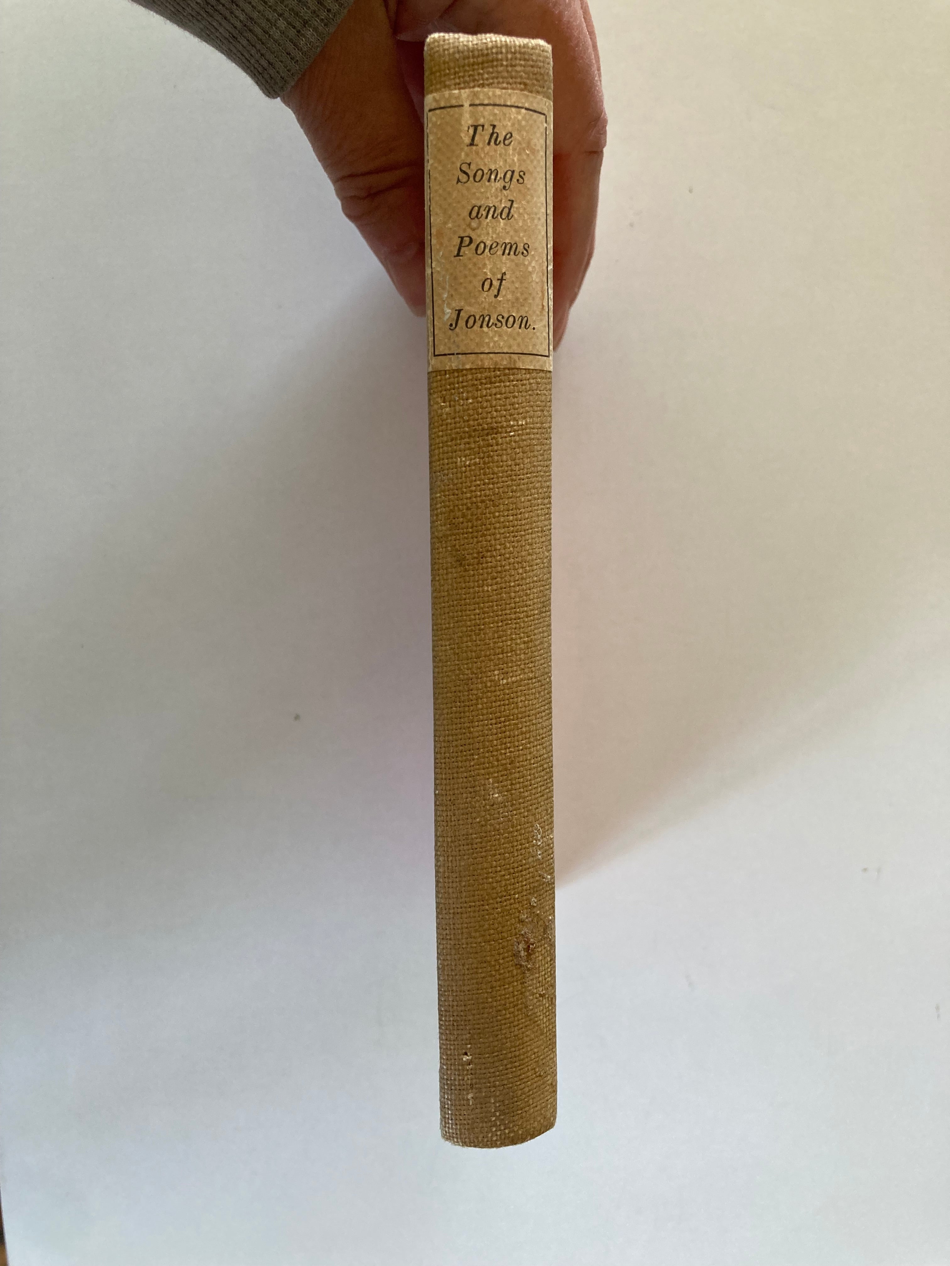 The Songs and Poems of Ben Jonson Philip Allan & Co 1924 Hardback Book