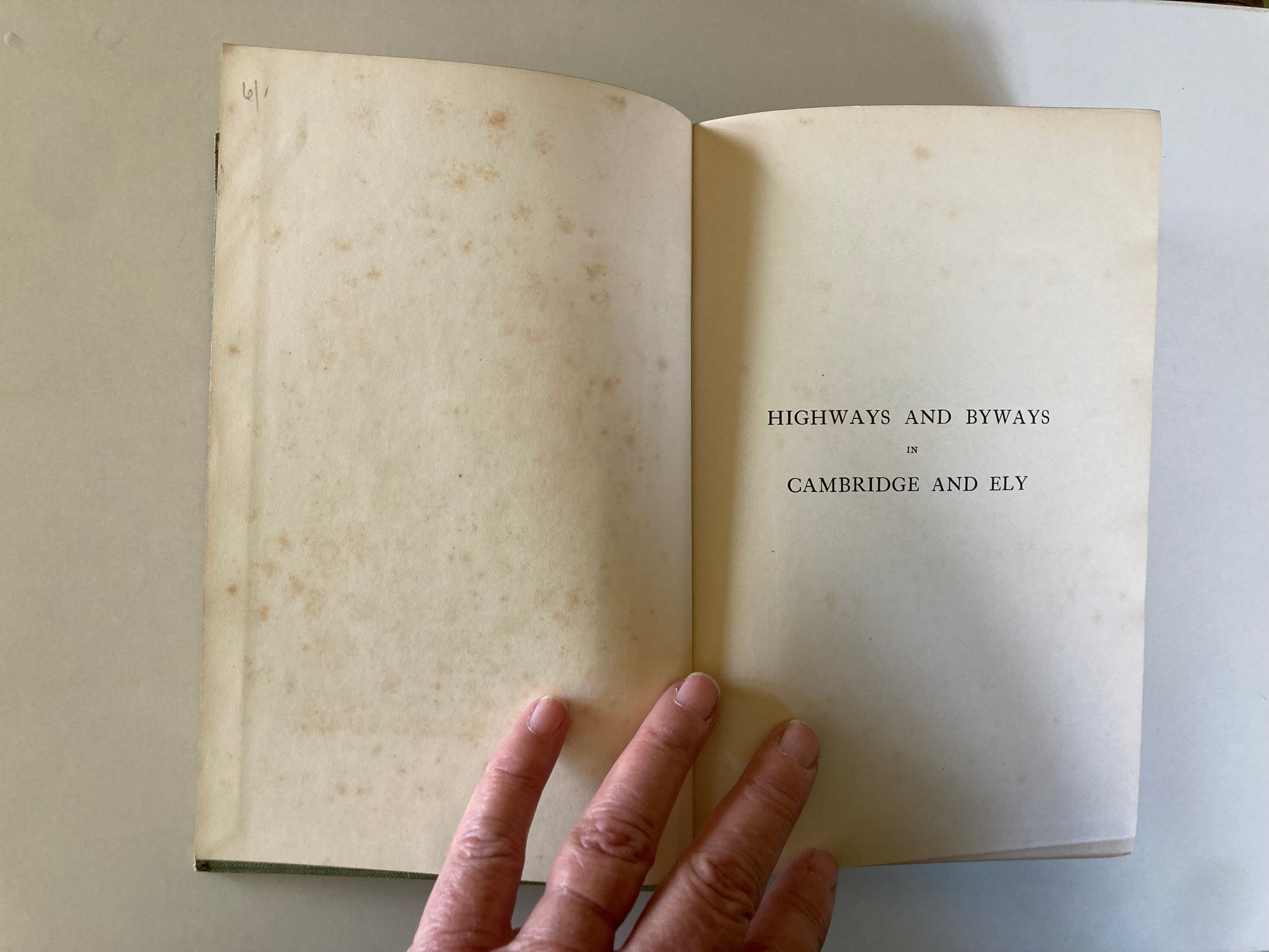 Highways & Byways in Cambridge & Ely by Rev. Edward Conybeare 1910 First Edition Cloth Hardback Book