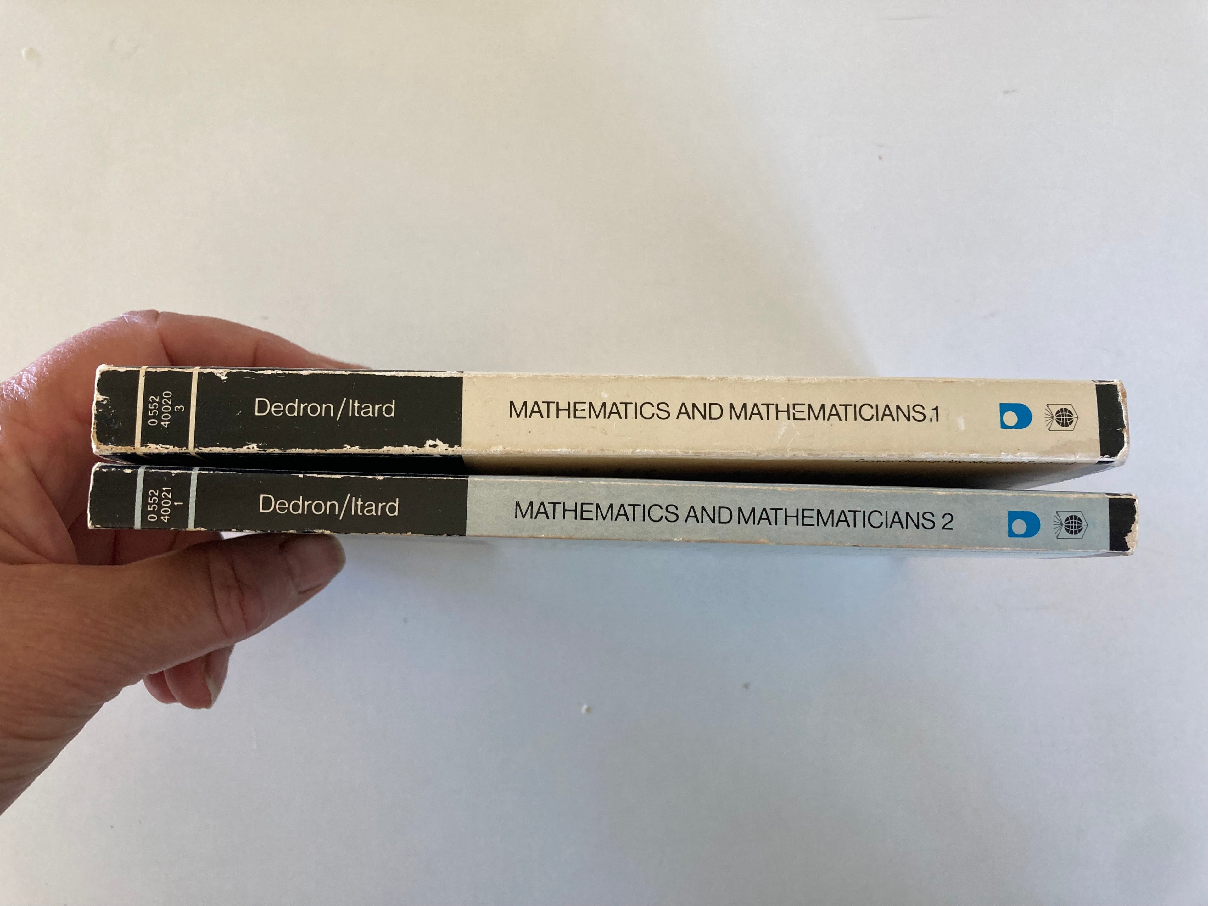 Mathematics and Mathematicians Vol I and 2 by P Dedron and J Itard Open University Set Books from 1974