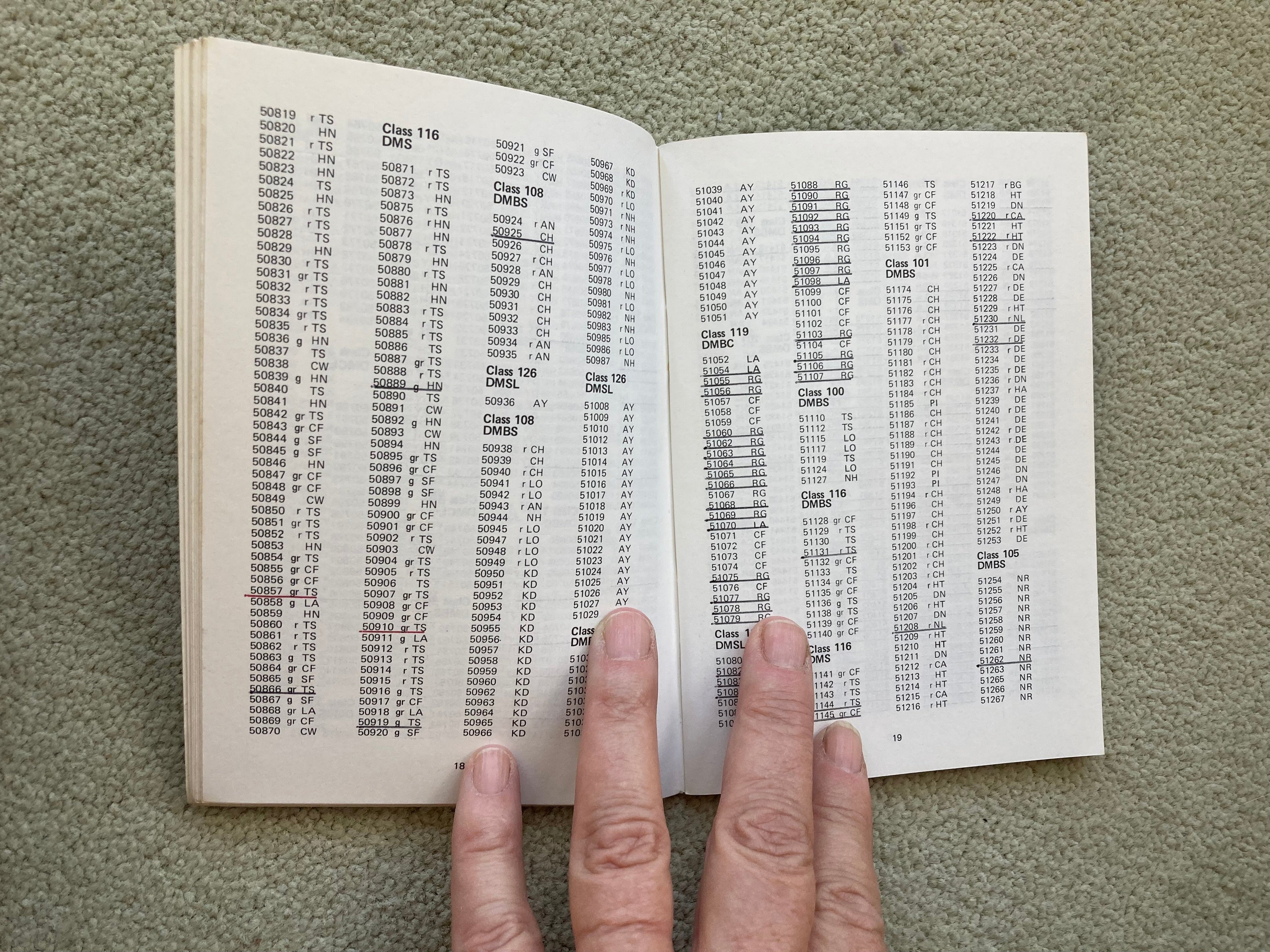 15 British Rail Pocket Books Multiple Unit Coaching Stock and Motive Power 1979-1984