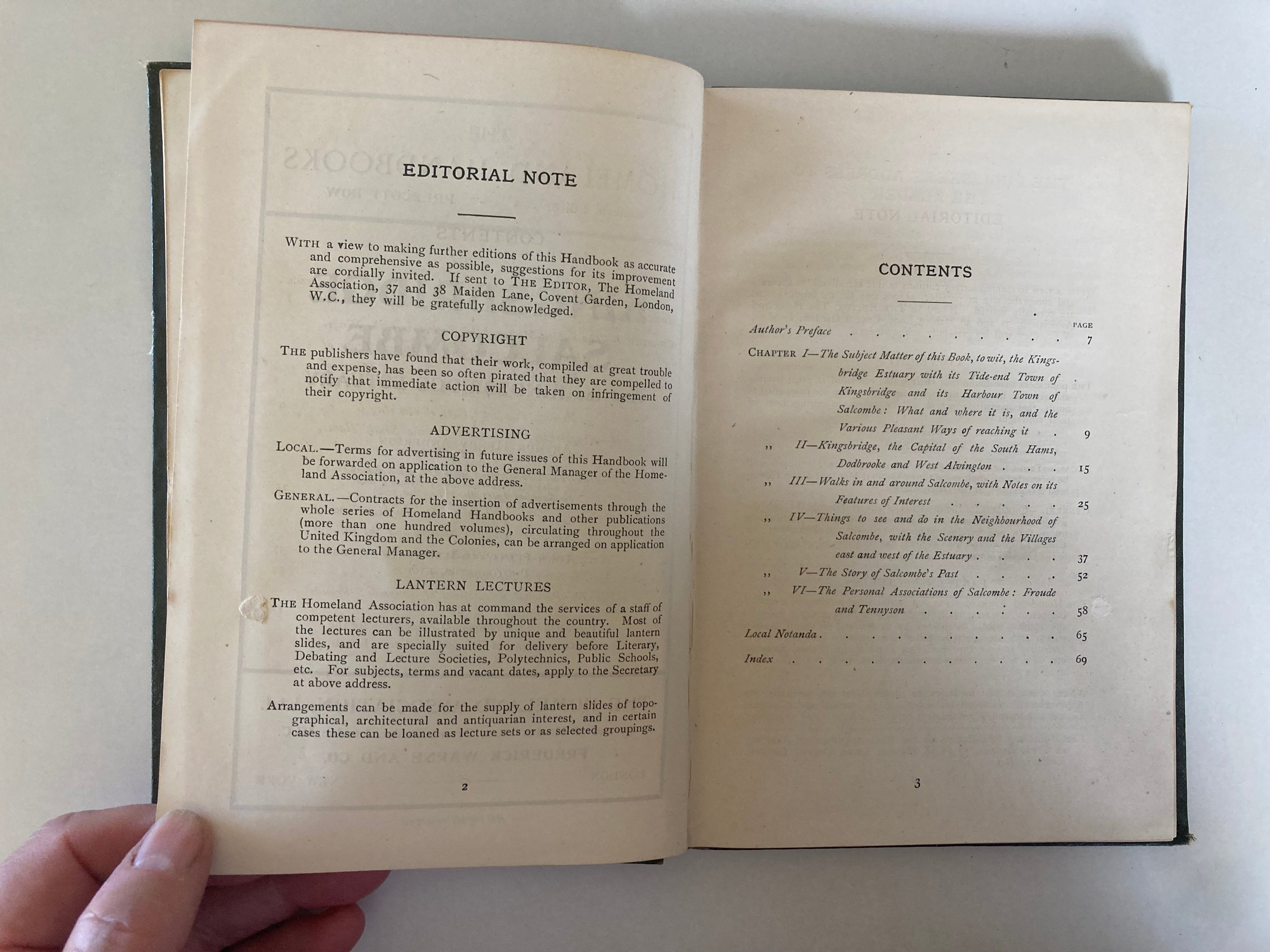 Kingsbridge Salcombe and the Kingsbridge Estuary Ordnance Map and Town Plans The Homeland Handbooks No 87