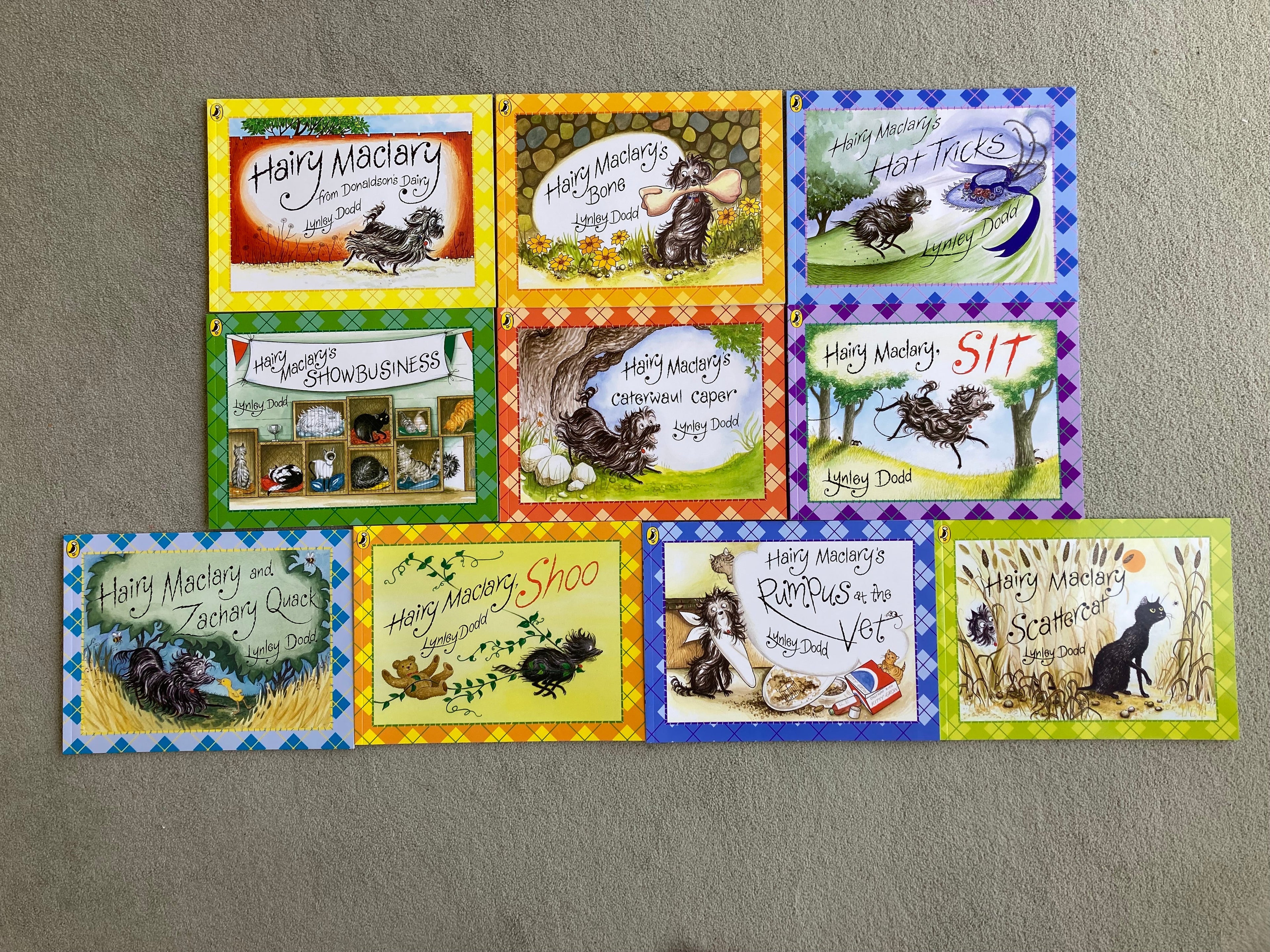 10 Paperback Children's Picture Books Hairy Maclary from Donaldson's Dairy by Lynley Dodd