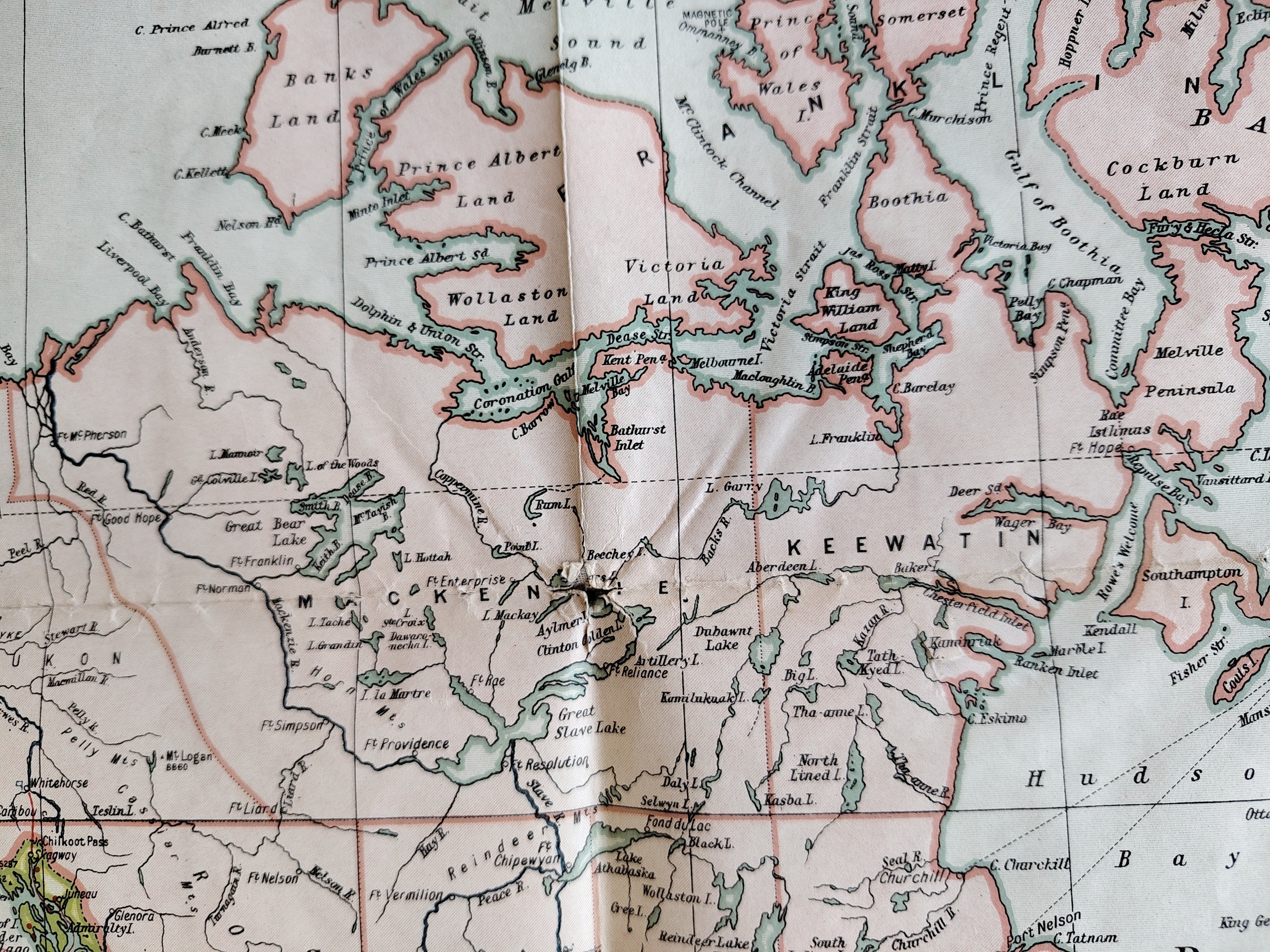 Geographia Commercial & Political Map of the World by Alexander Gross c1920 in Original Cloth Folder