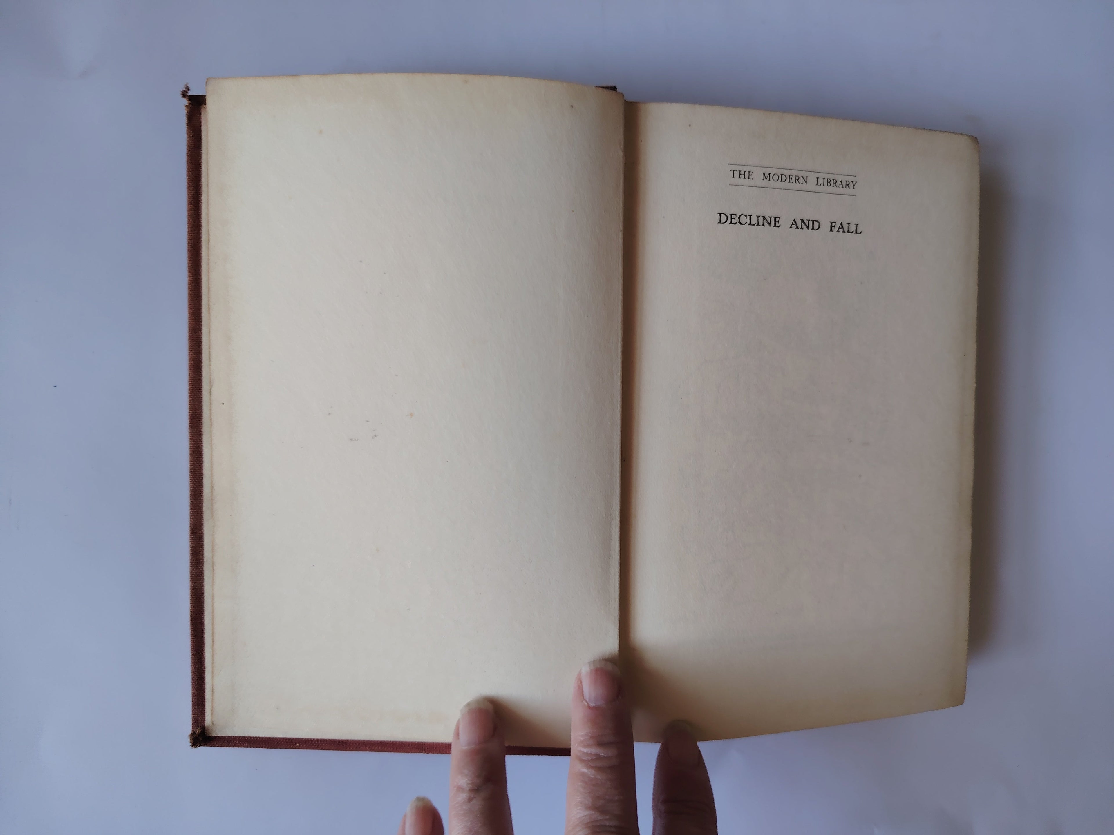 Decline and Fall by Evelyn Waugh An Illustrated Novelette Chapman & Hall Ltd 1935