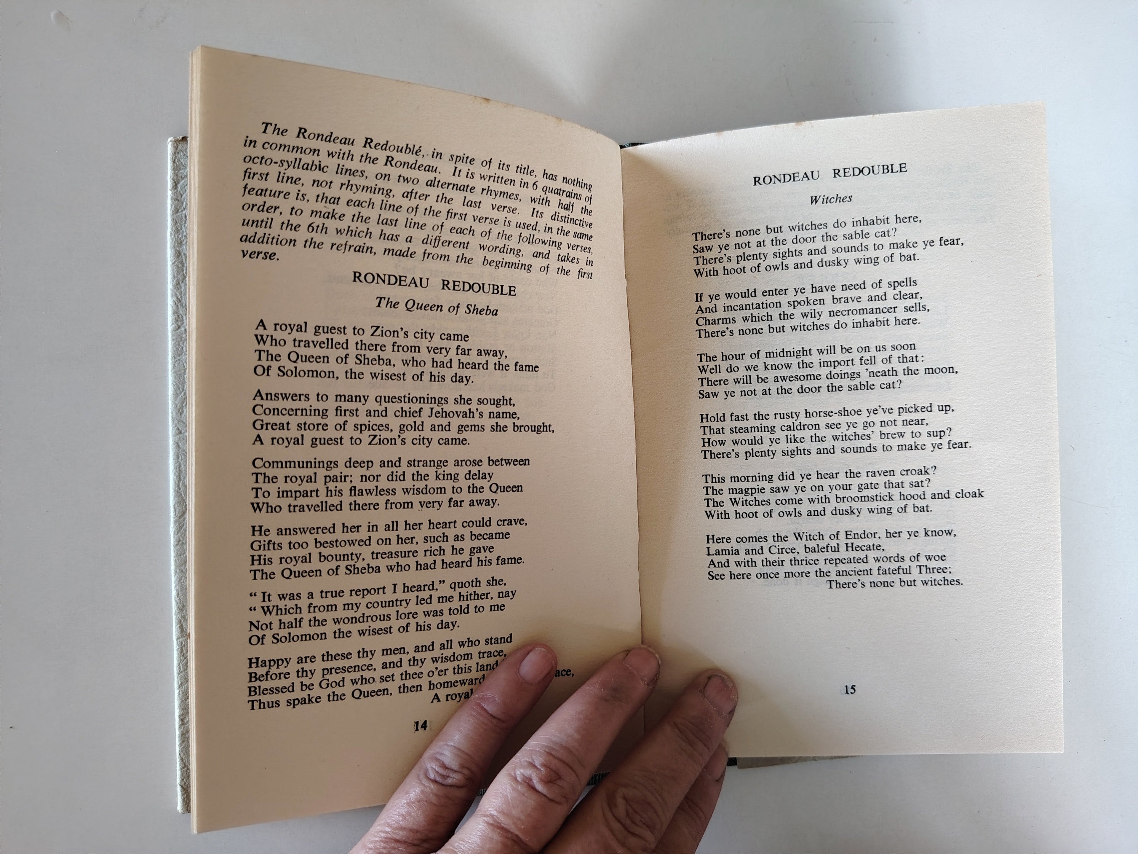 Roundelay Verses in Old French Forms by Maud Bosanquet RARE Book First Edition 1950 with hand written dedication from the  author