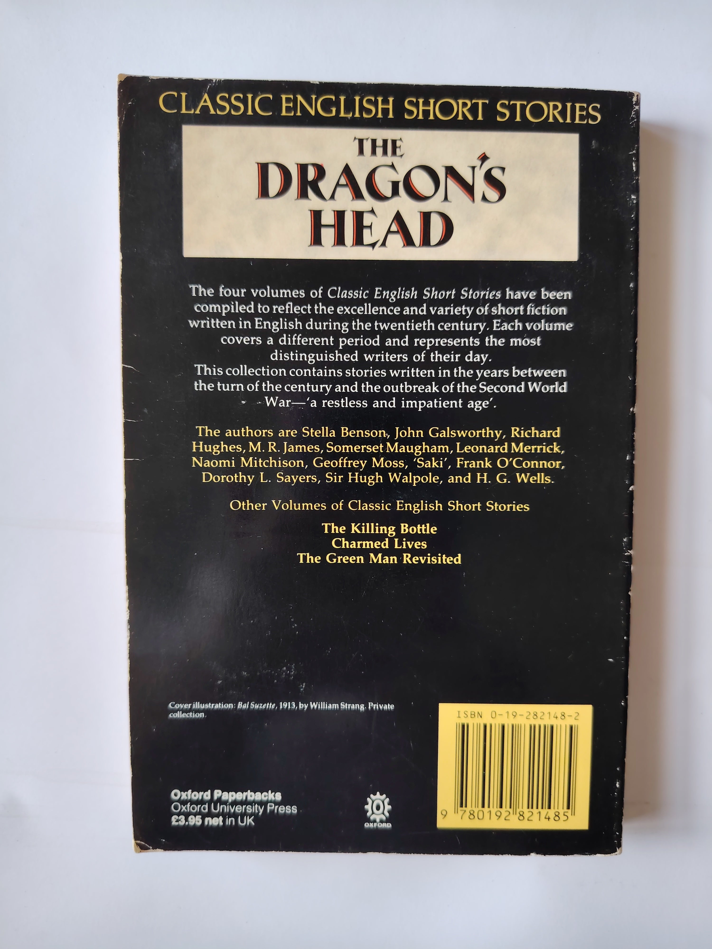 The Dragon's Head Classic English Short Stories First Edition Paperback 1988 Dorothy L Sayers H G Wells etc