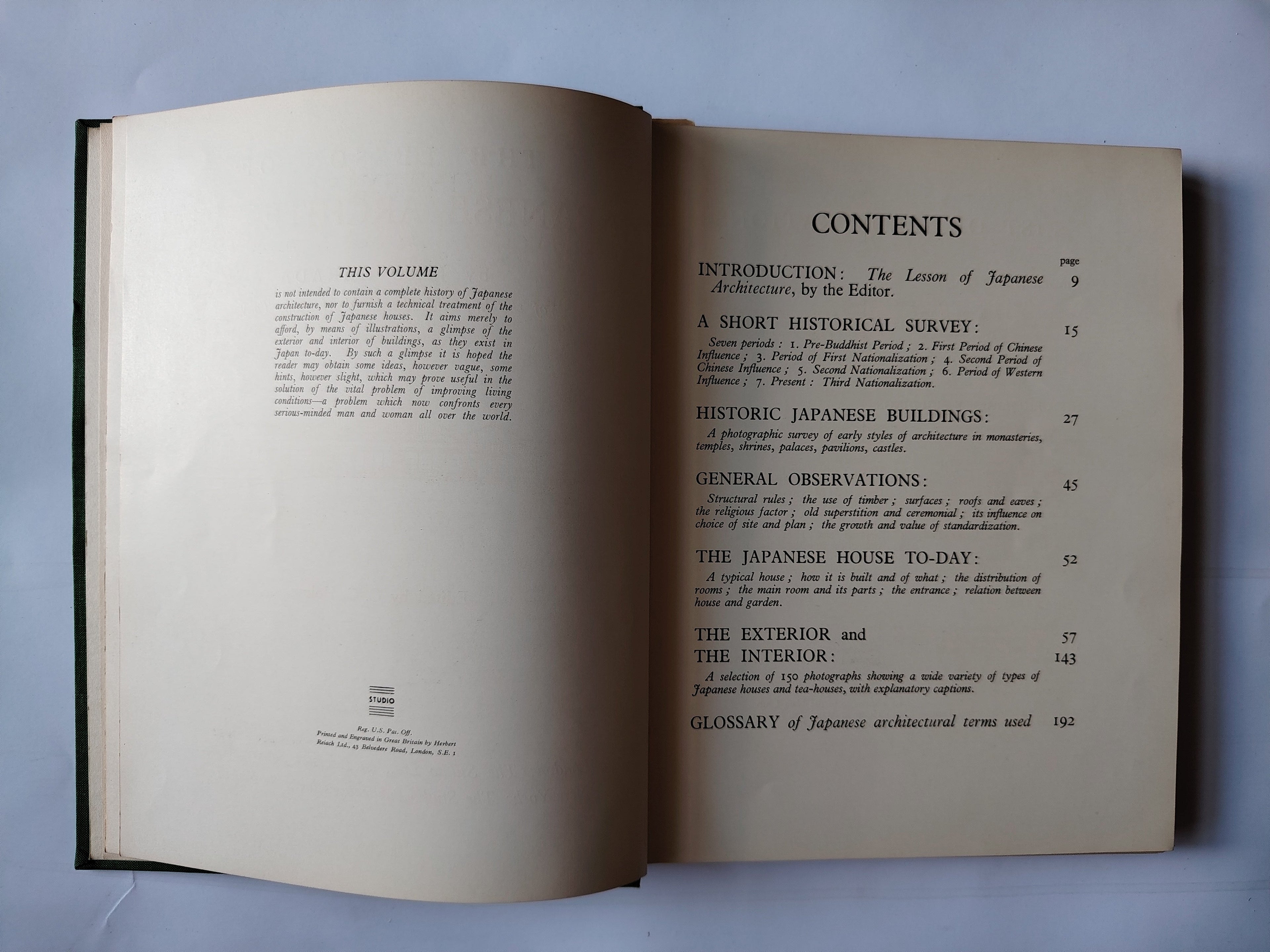 The Lesson of Japanese Architecture by Jiro Harada Edited by C G Holms Illustrated First Edition Book 1936