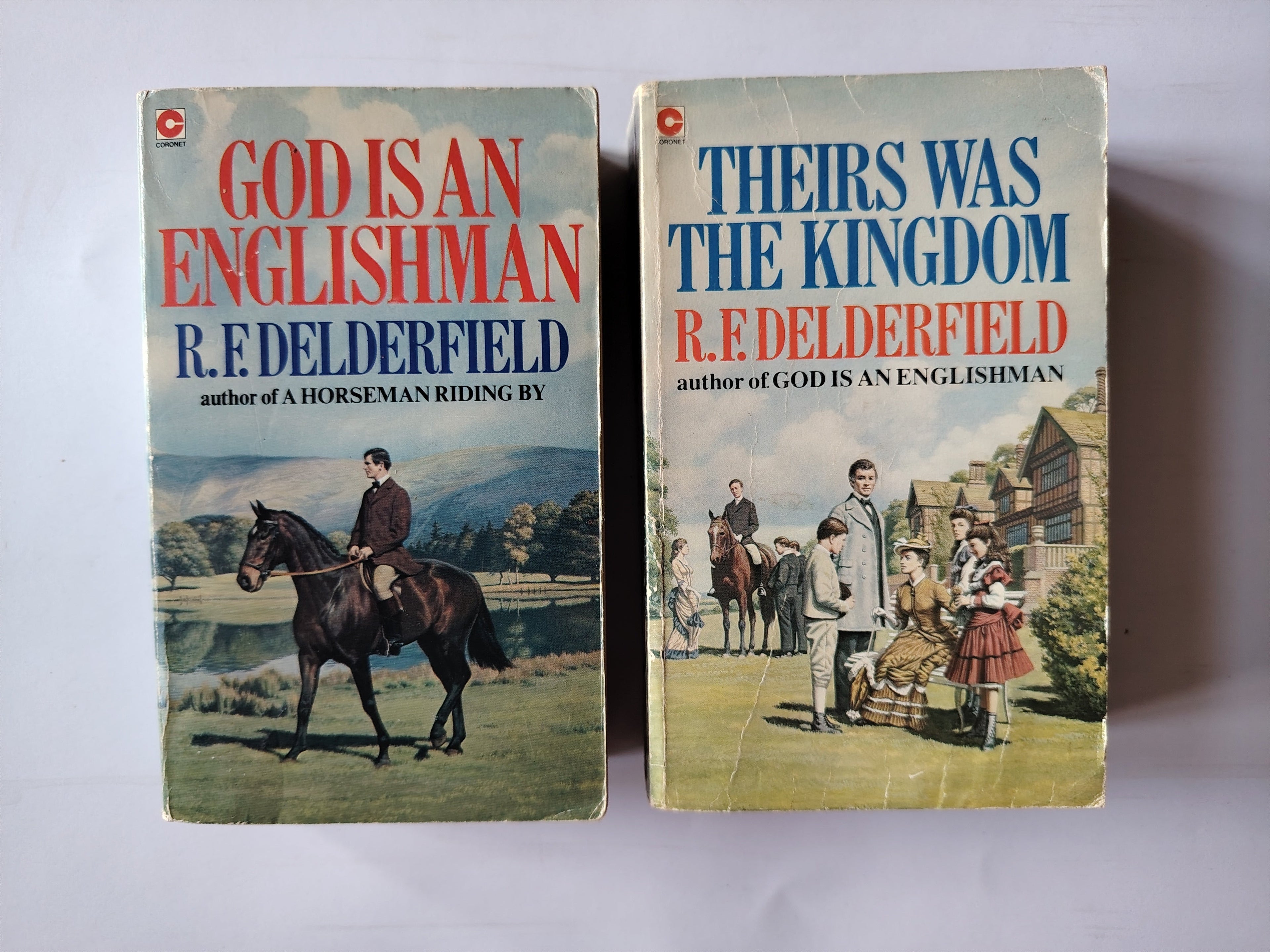 R F Delderfield Two Book Set God is an Englishman and Theirs Was the Kingdom Coronet 1983 Coronet