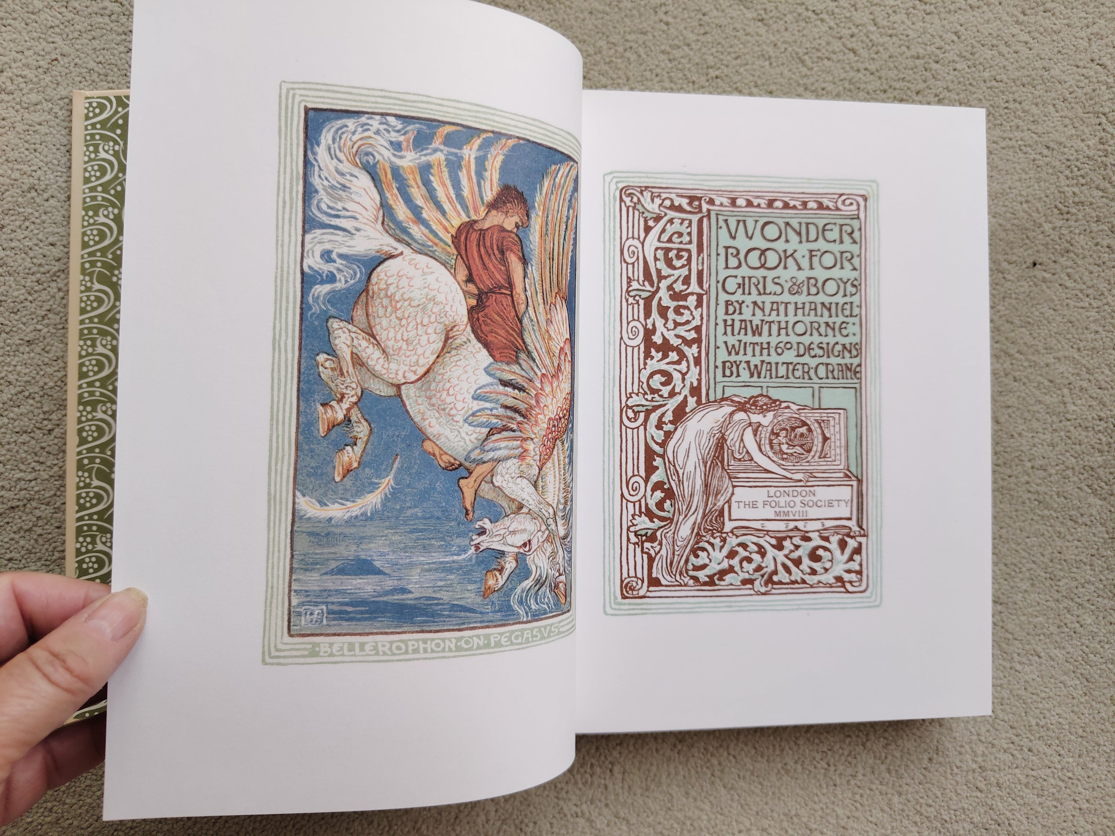 A Wonder Book for Girls & Boys by Nathaniel Hawthorne with 60 Designs by Walter Crane The Folio Society 2008 in Slipcase