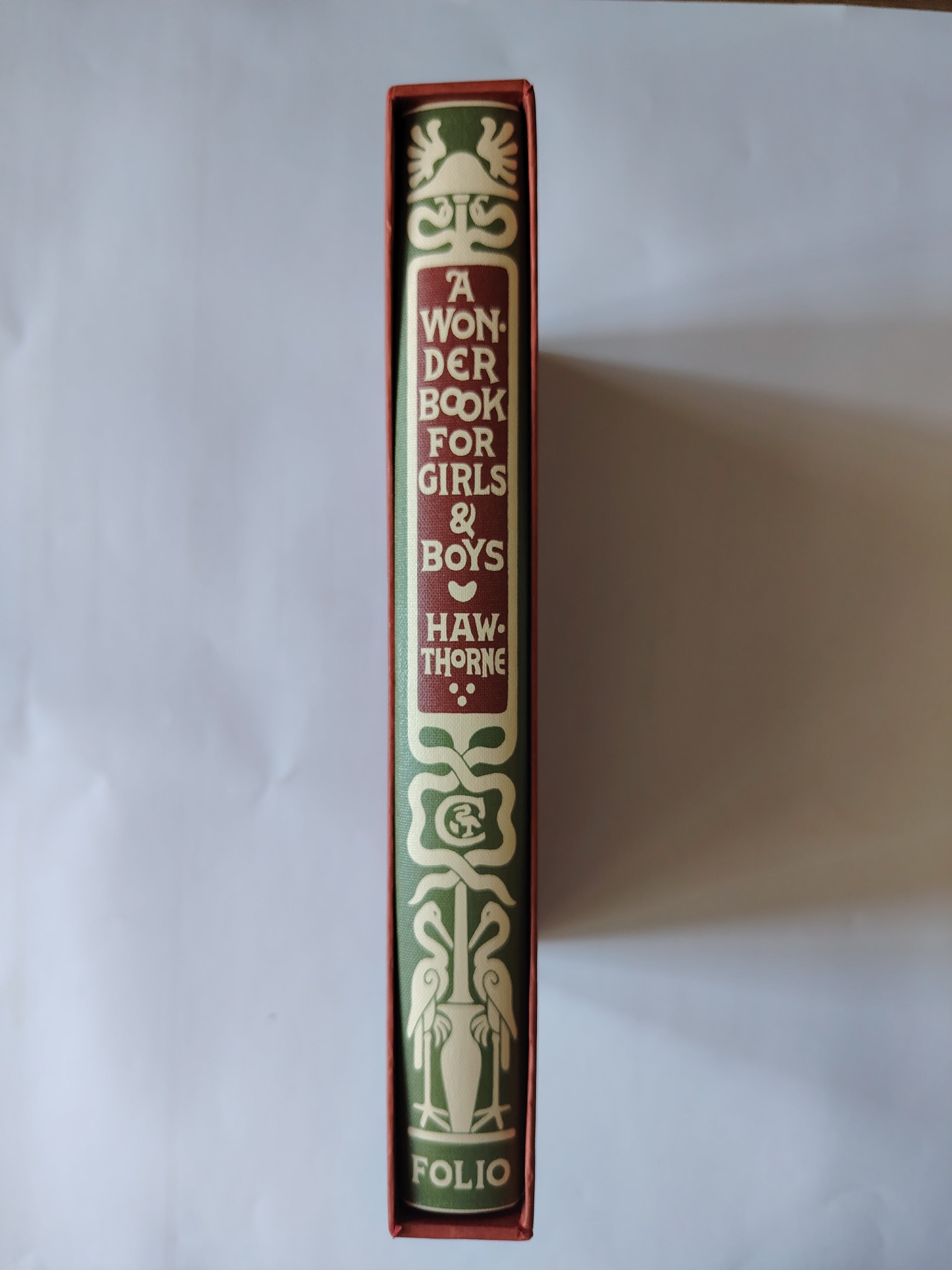 A Wonder Book for Girls & Boys by Nathaniel Hawthorne Book in Slipcase The Folio Society 2008 with Walter Crane Designs