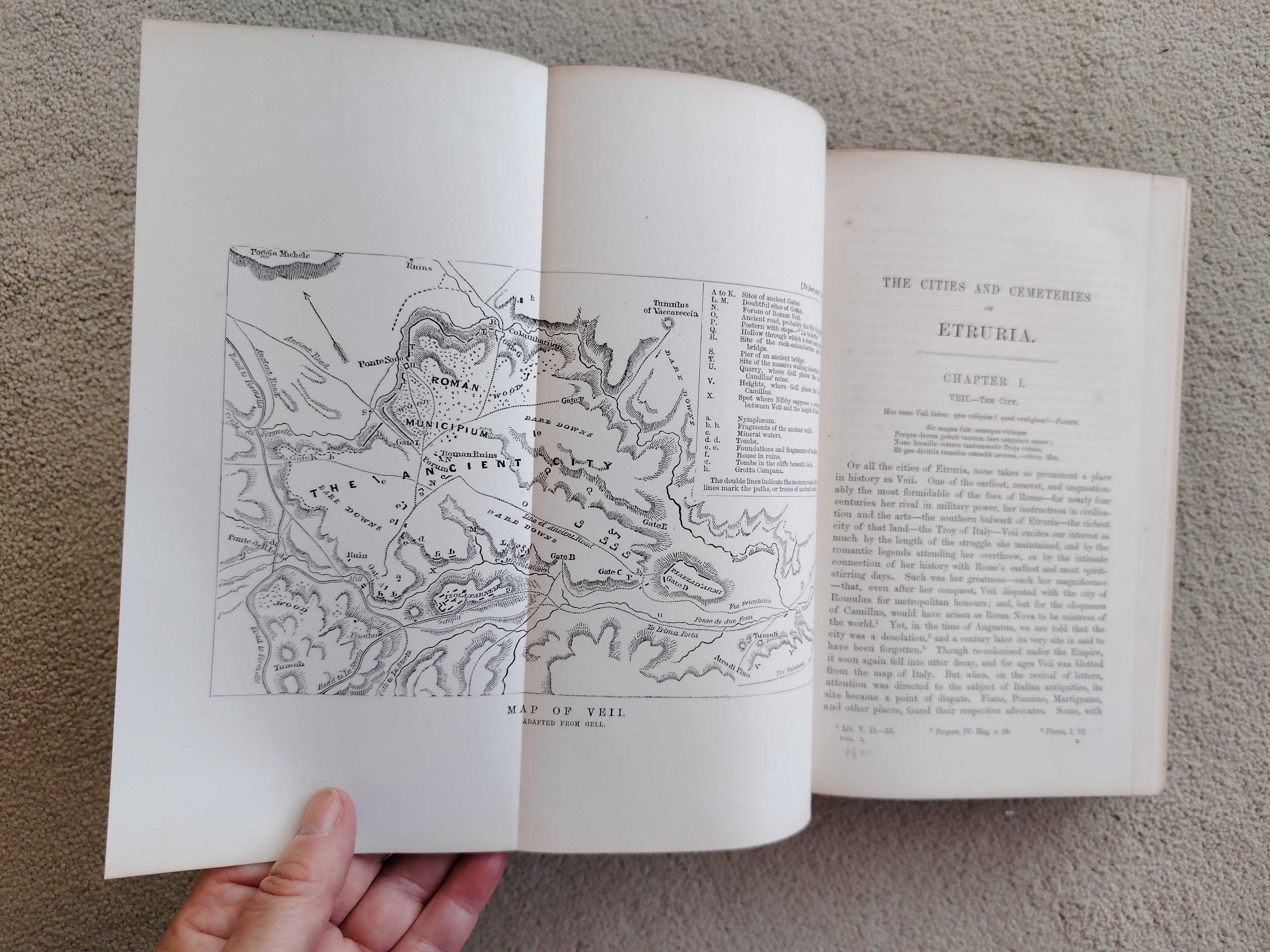 The Cities and Cemeteries of Etruria in Two Volumes by George Dennis Published by John Murray in 1883