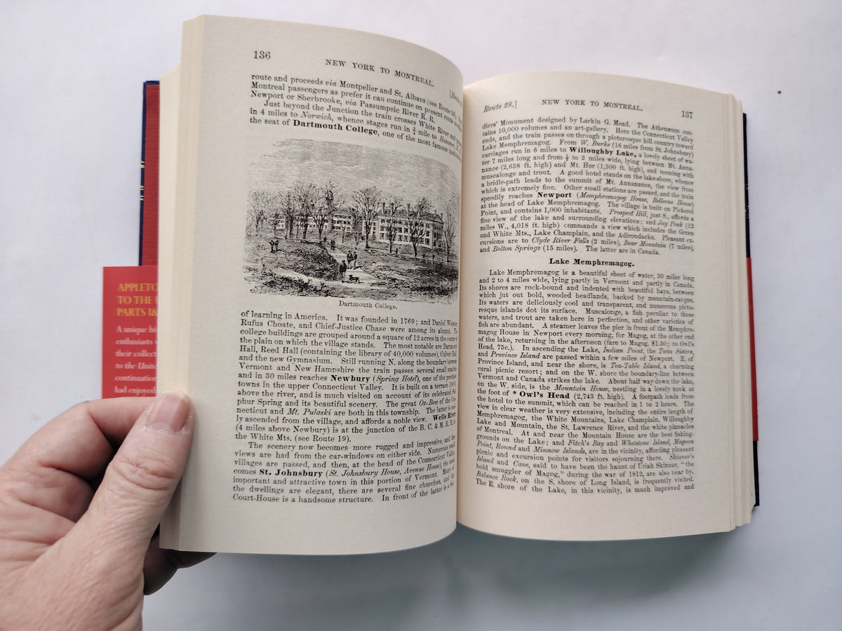 Appleton's General Guide to the United States & Canada Parts I & II 2016 Facsimile Edition SIGNED by Michael Portillo