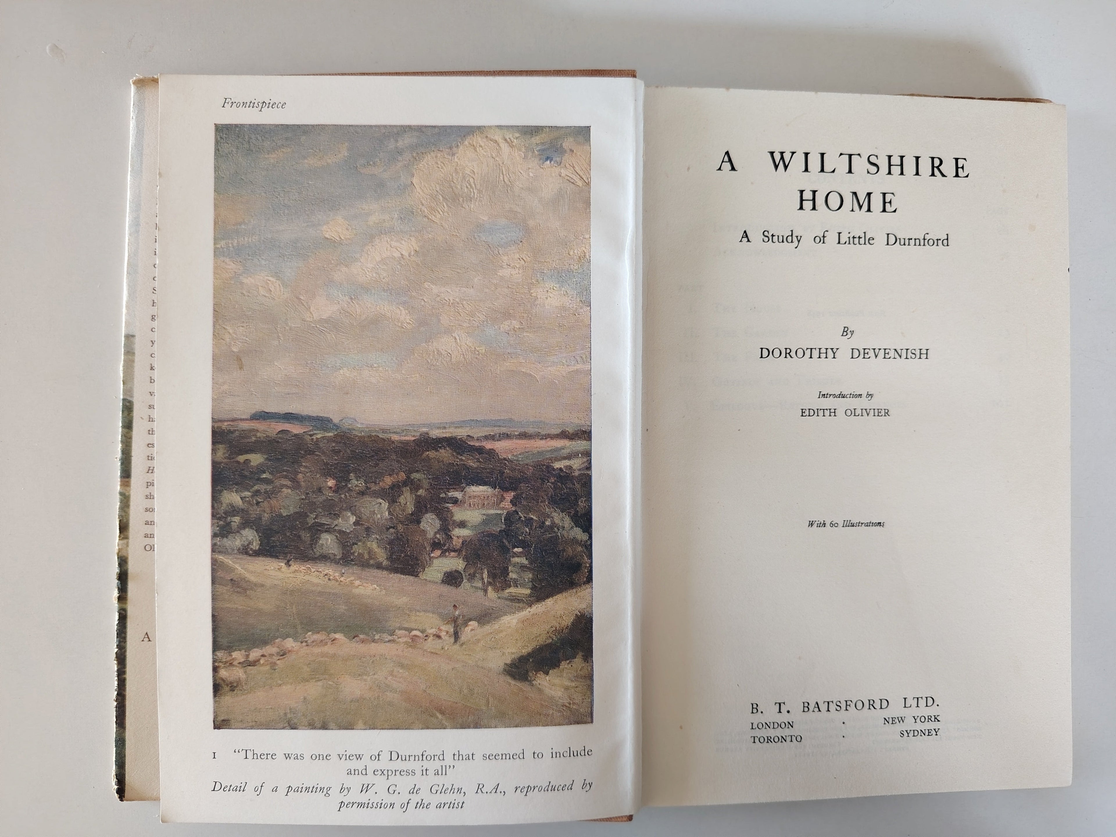 A Wiltshire Home A Study of Little Durnford by Dorothy Devenish First Edition 1948 Illustrated