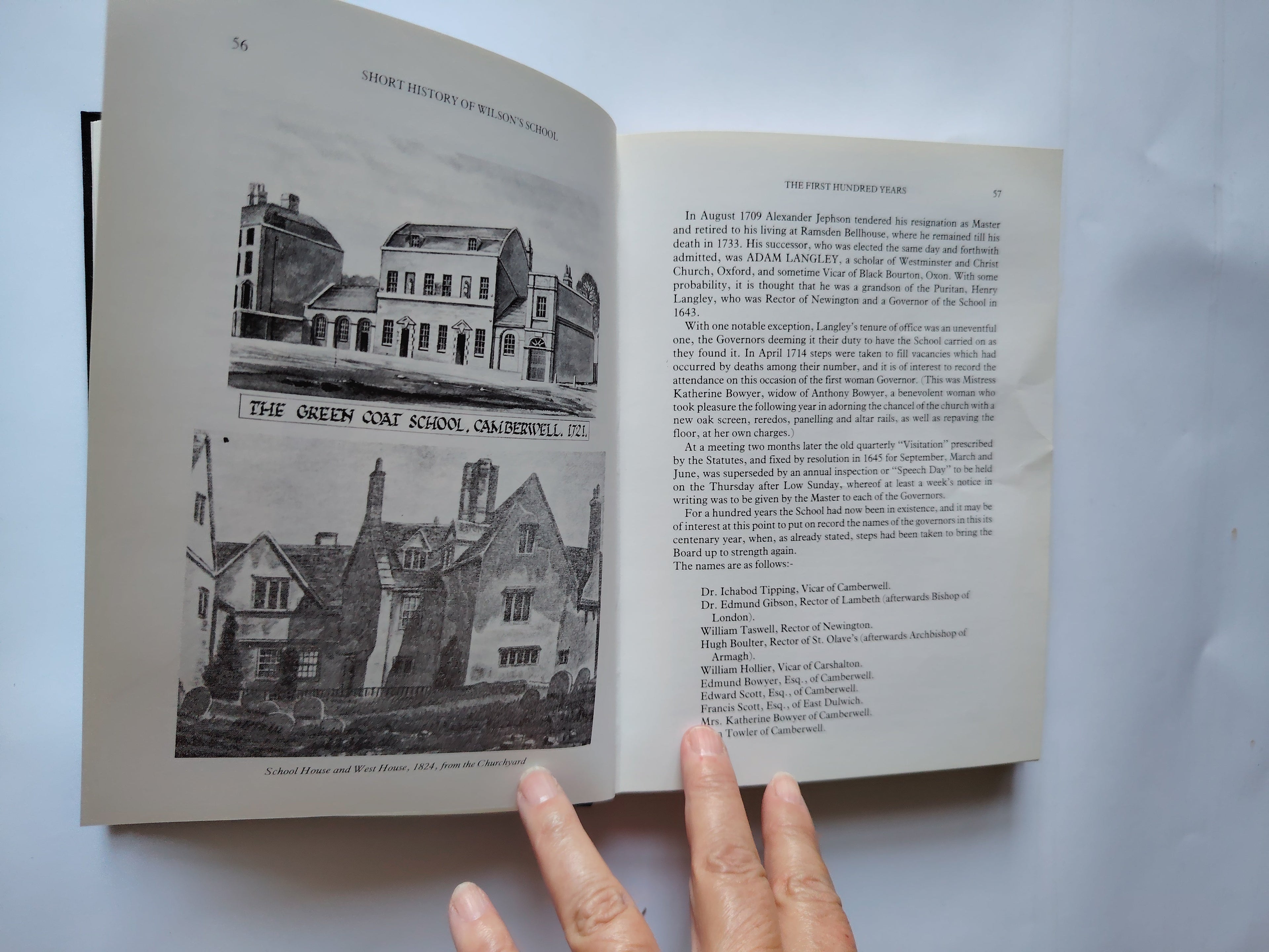 A Short History of Wilson's School Third Edition by D H Allport and N J Friskney 1987