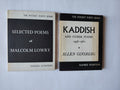 The Pocket Poets Series Two Books Selected Poems of Malcolm Lowry and Kaddish and other poems 1958-1960 Allen Ginsberg City Lights Books