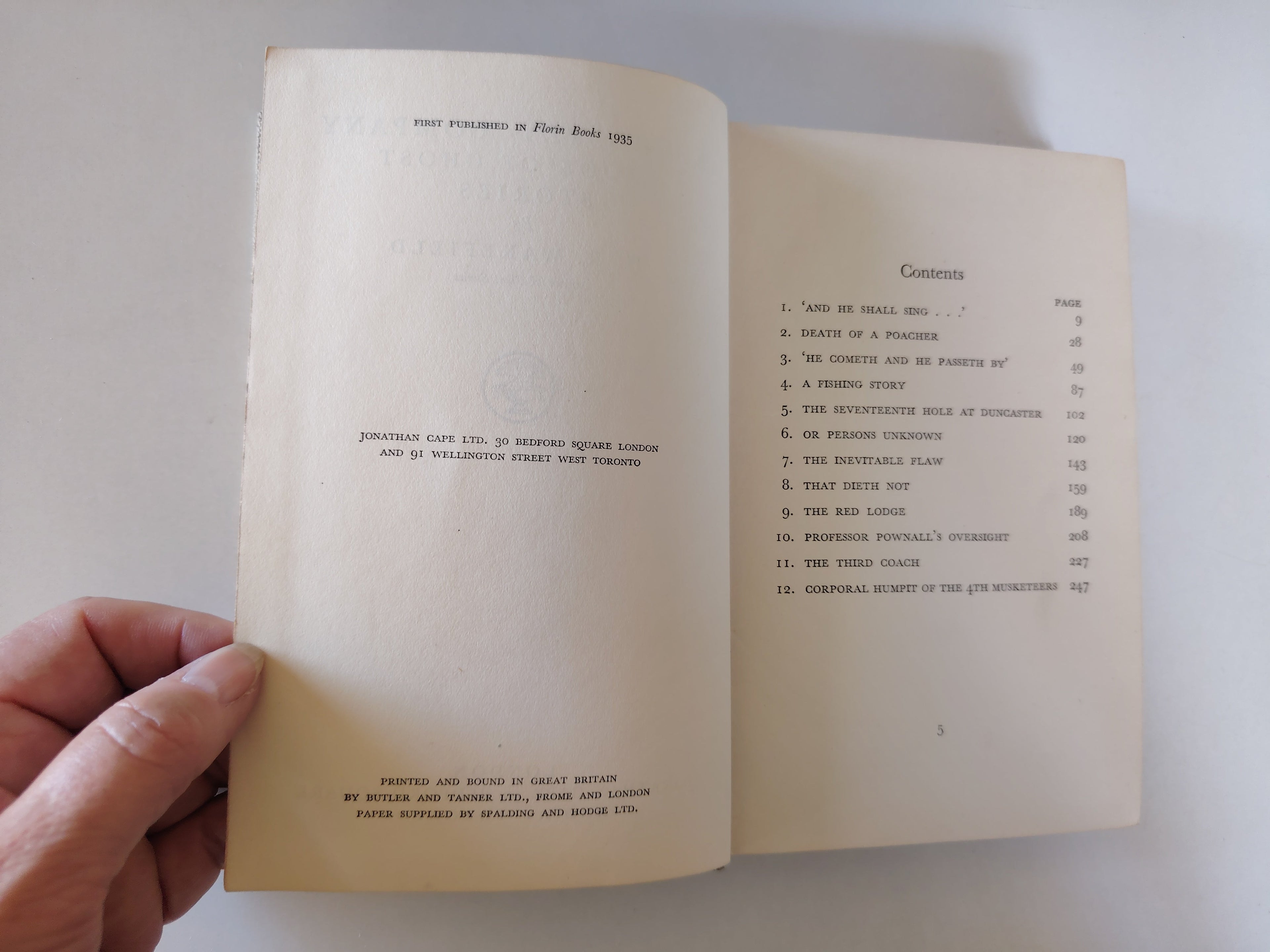 A Ghostly Company A Book of Ghost Stories by H R Wakefield Author of Ghost Stories First Edition 1935