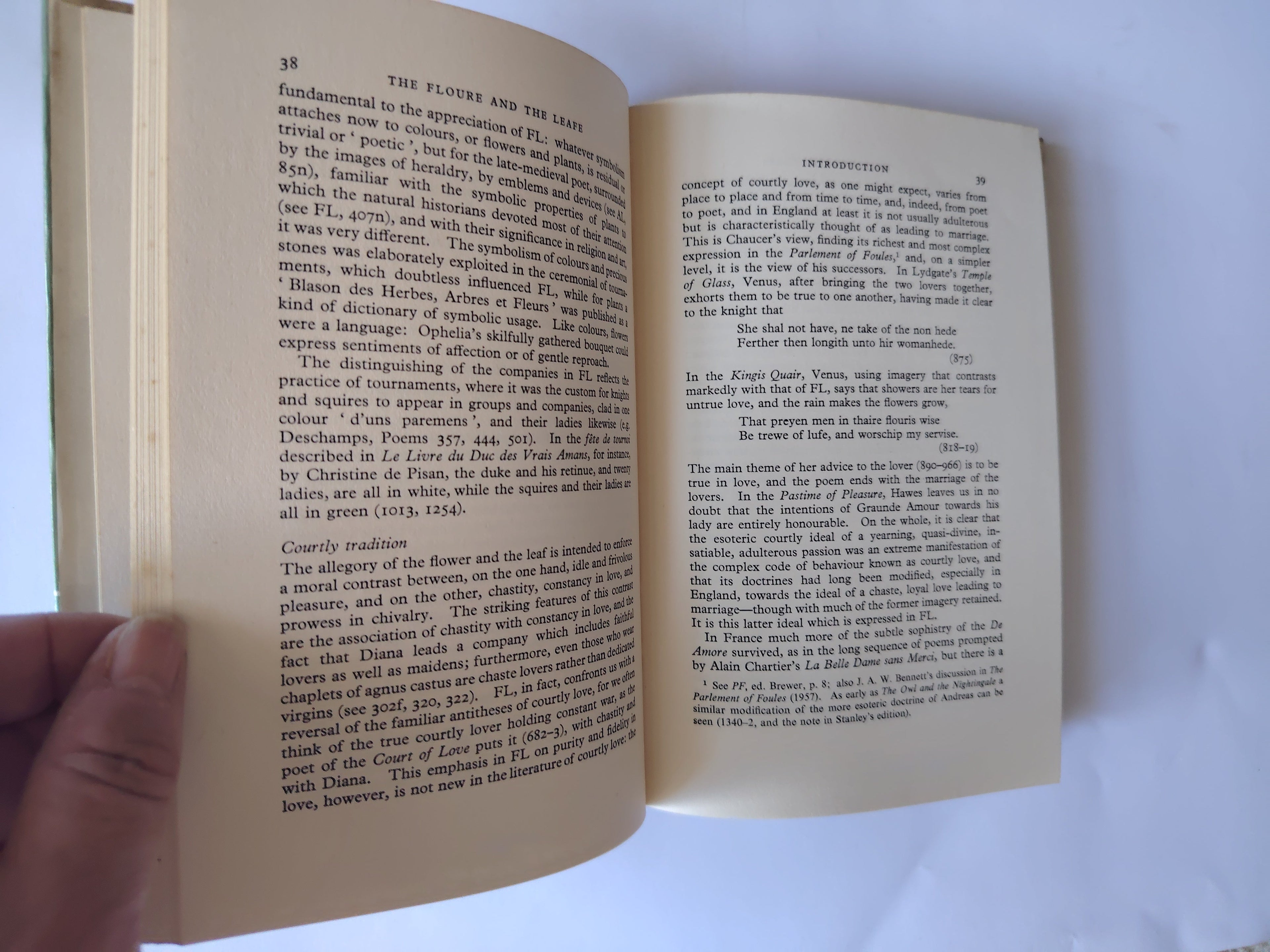 The Floure and the Leafe and The Assembly of Ladies First Edition Book 1962