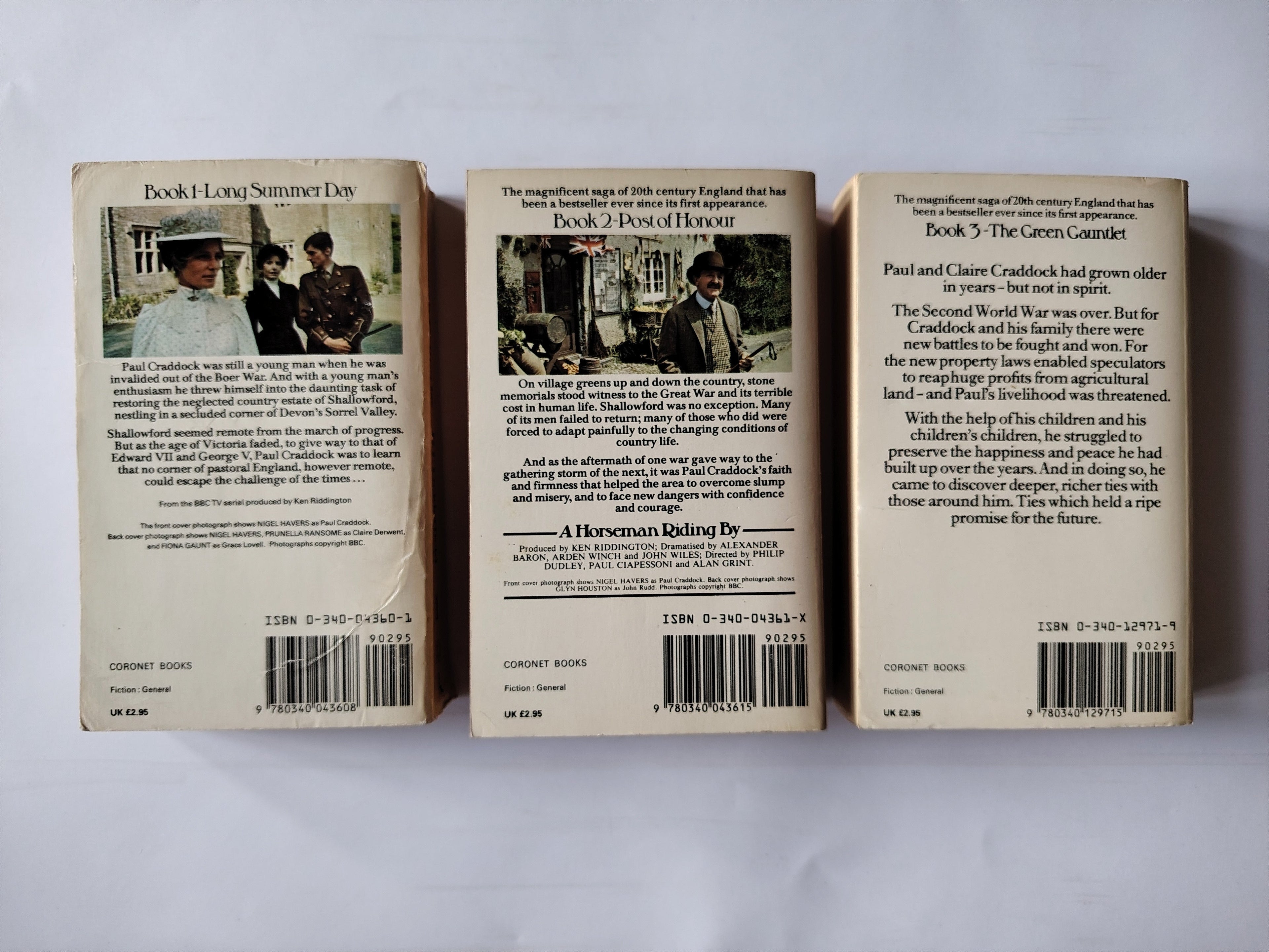 A Horseman Riding Trilogy R F Delderfield Long Summer Day, Post of Honour, The Green Gauntlet 1984