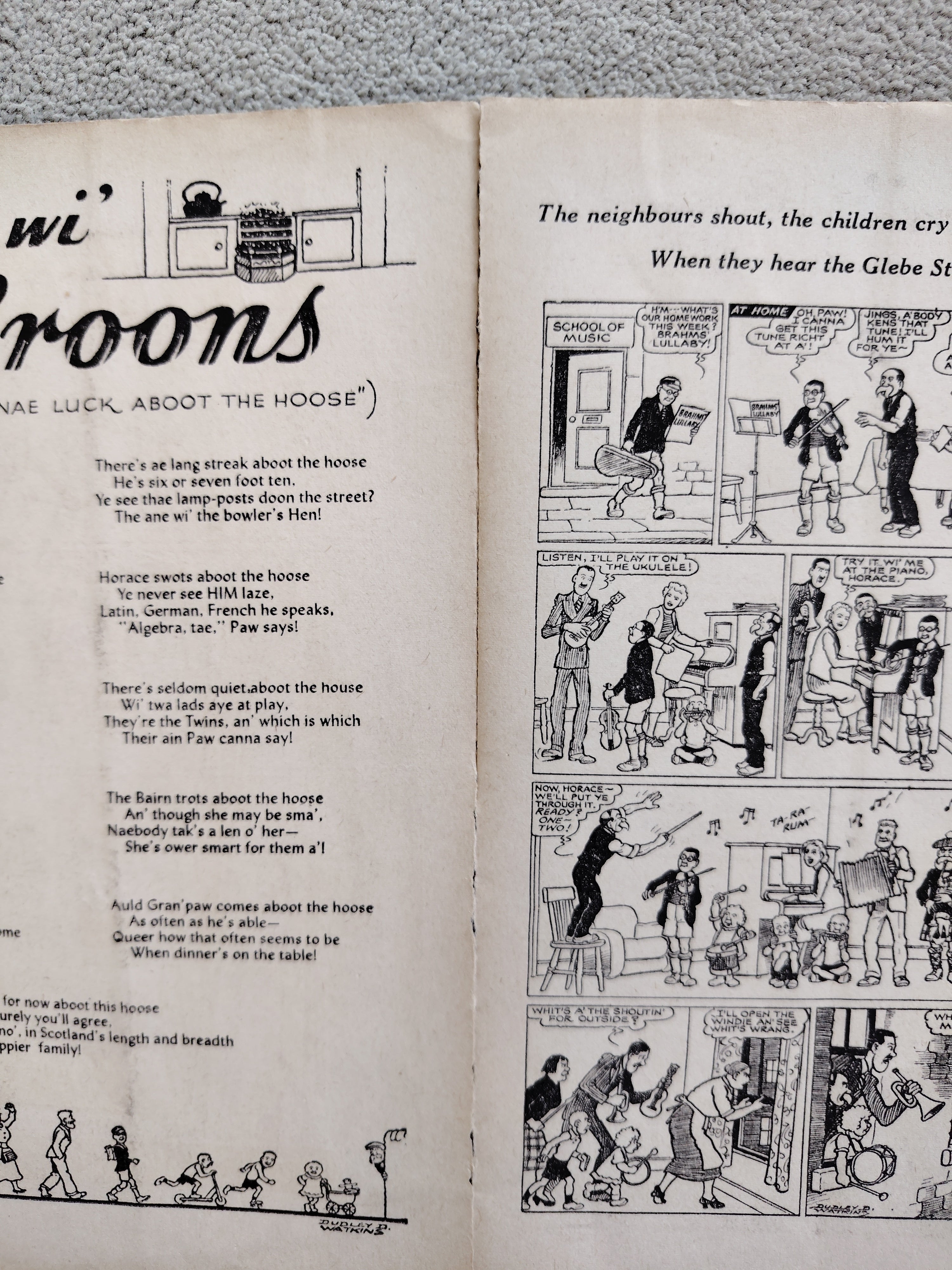 The Broons Annual ?1957 1958 D C Thomson & Co Ltd and John Leng & Co Ltd Dudley D Watkins