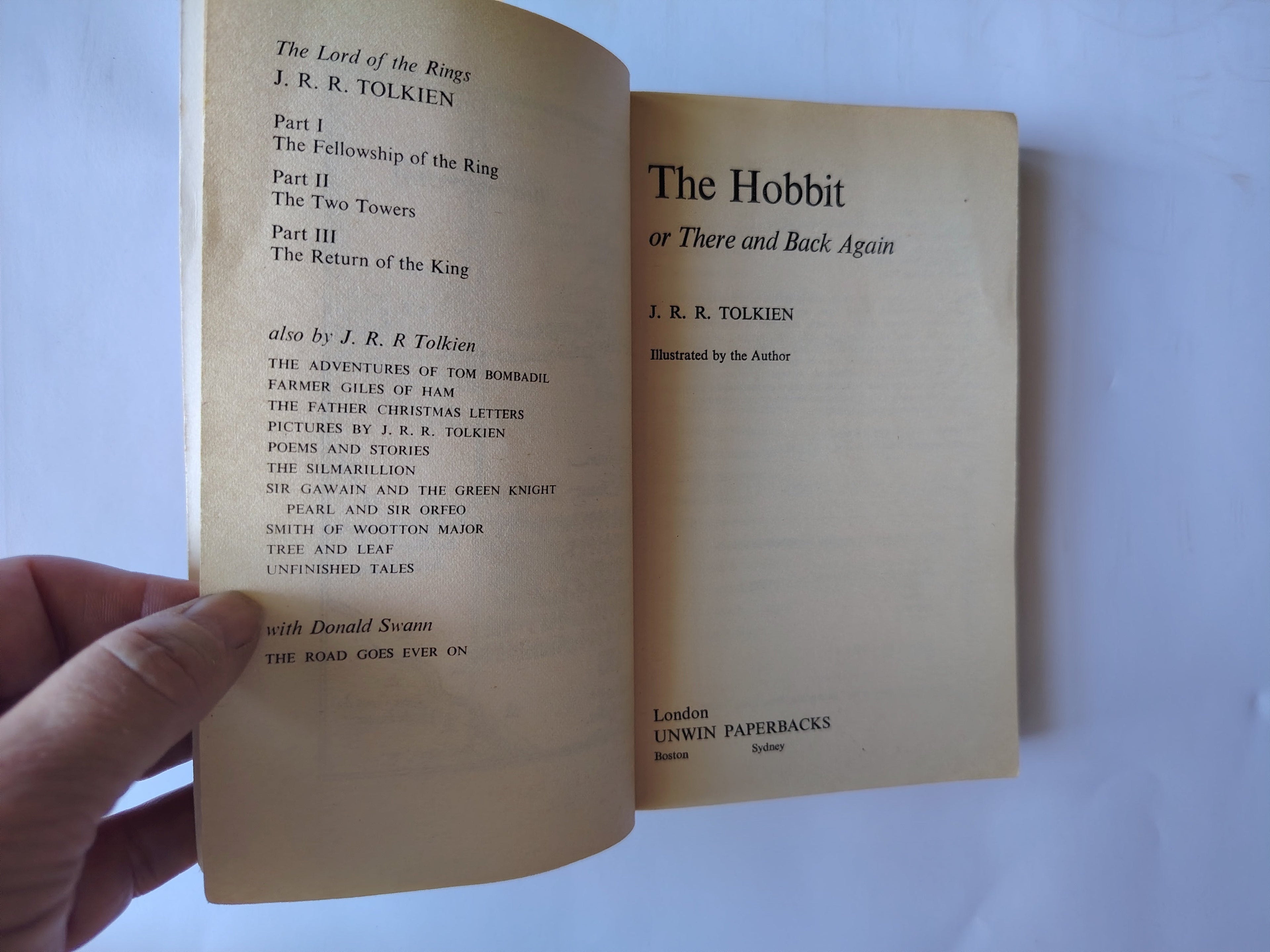 The Hobbit by J R R Tolkien Unwin Paperbacks Fourth Edition 1981