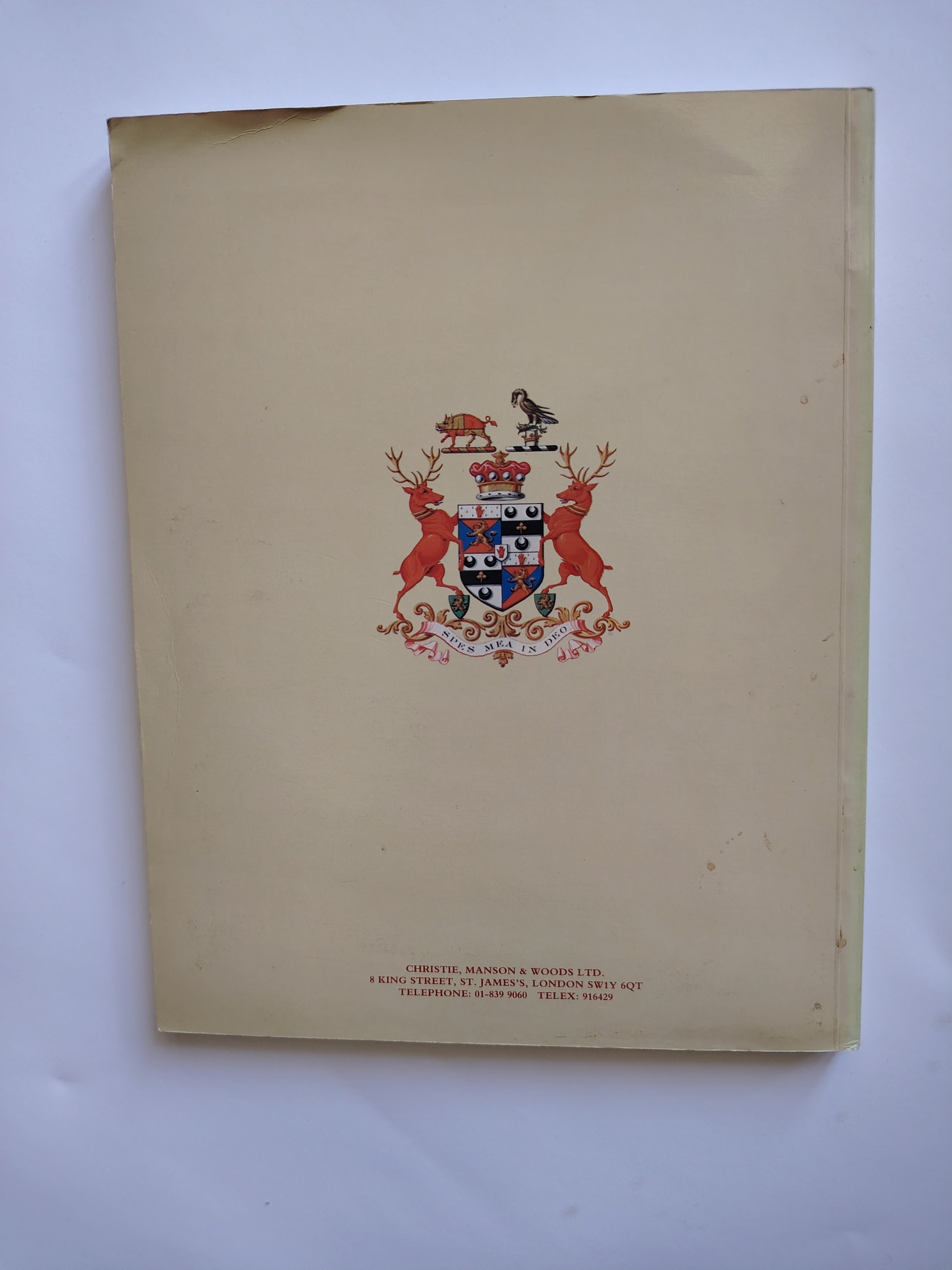 Elveden Hall Thetford Norfolk Christie's on the Premises Auction Sale Catalogue Volume I 1984