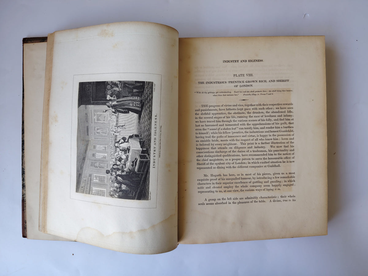 The Works of William Hogarth containing One Hundred and Fifty-Nine Engravings by Mr Cooke and Mr Davenport by Rev John Trusler in Two Volumes 1821