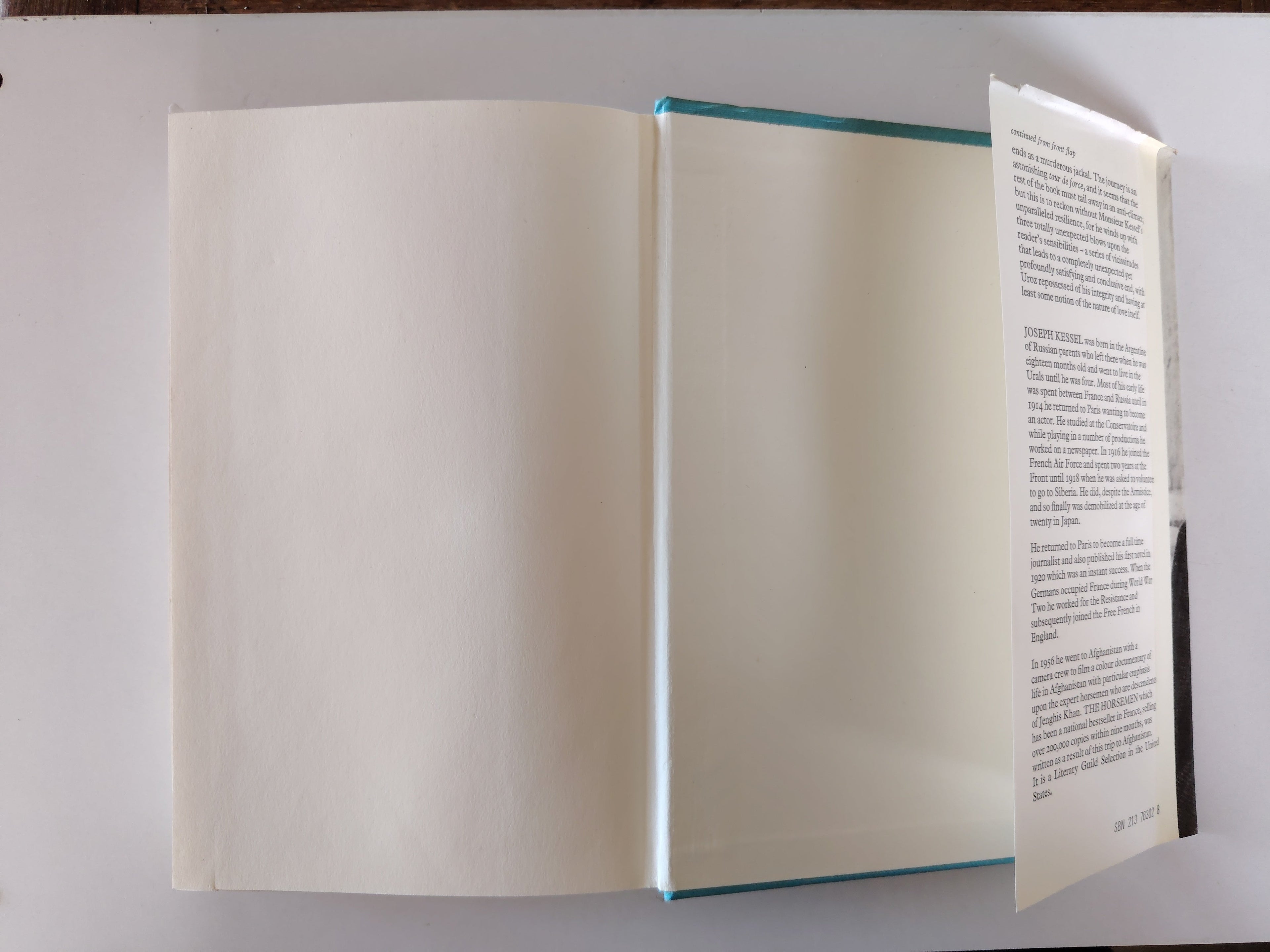 The Horsemen by Joseph Kessel Translated from the French by Patrick O'Brian First UK Edition 1968