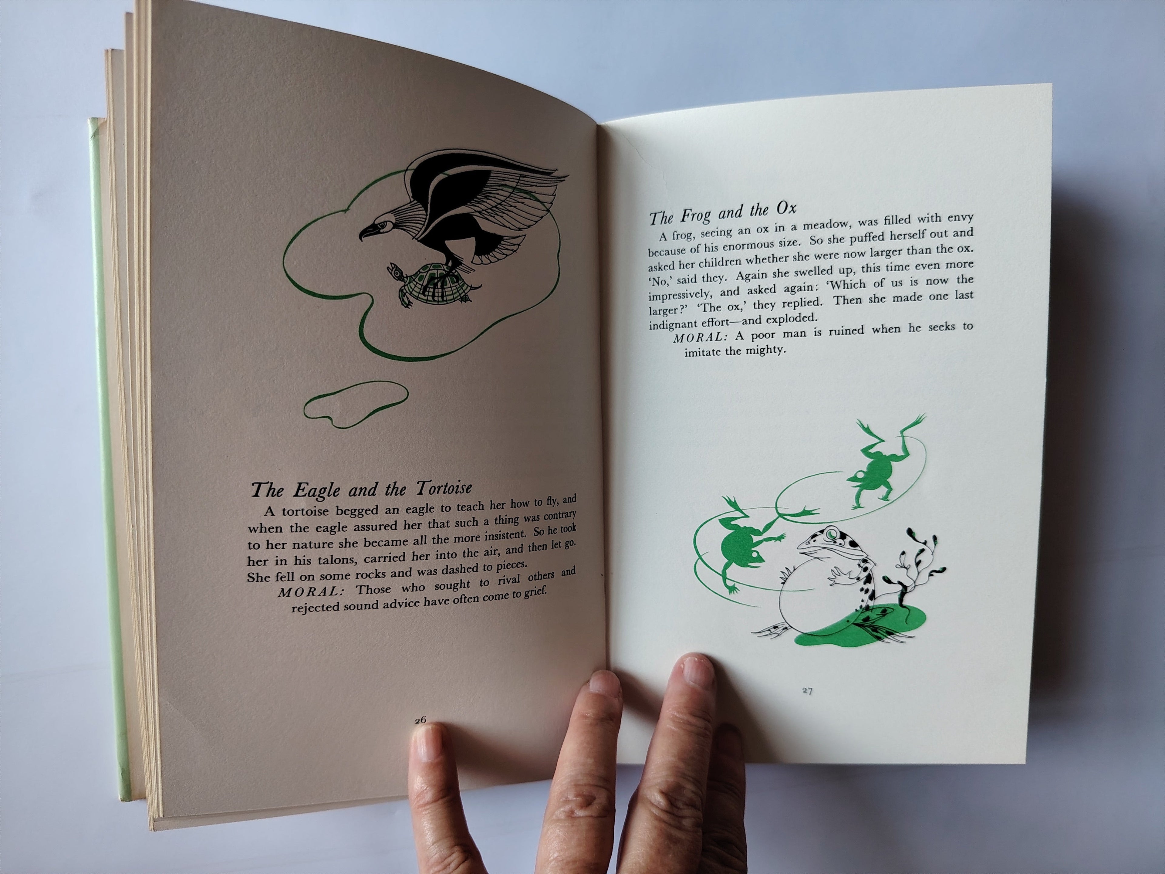 Aesop's Fables Illustrated by Joan Kiddell-Monroe 1967 Hardback Book with  Children's Illustrated Classics
