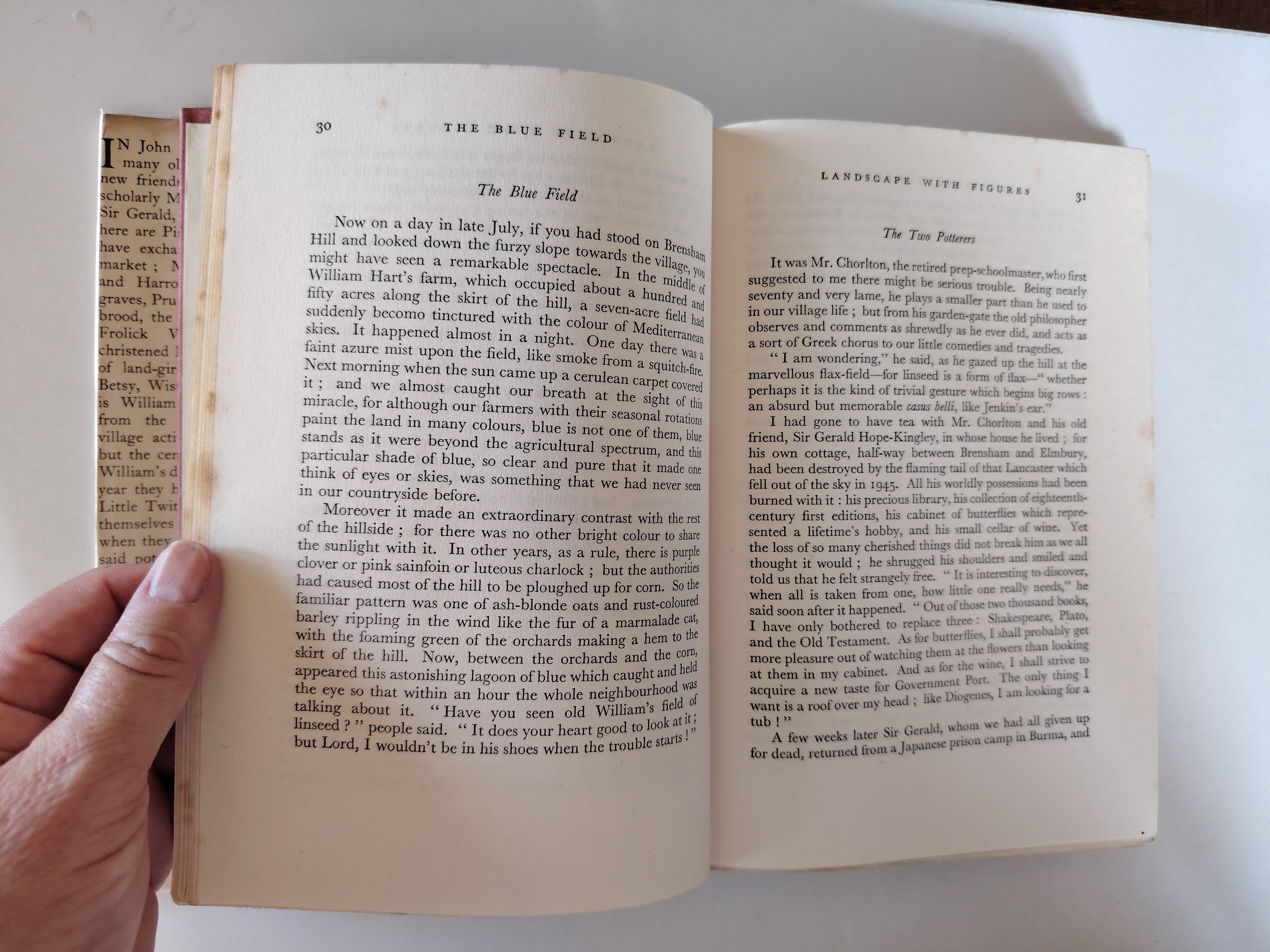 The Blue Field by John Moore First Edition Second Impression August 1949 with Dustjacket