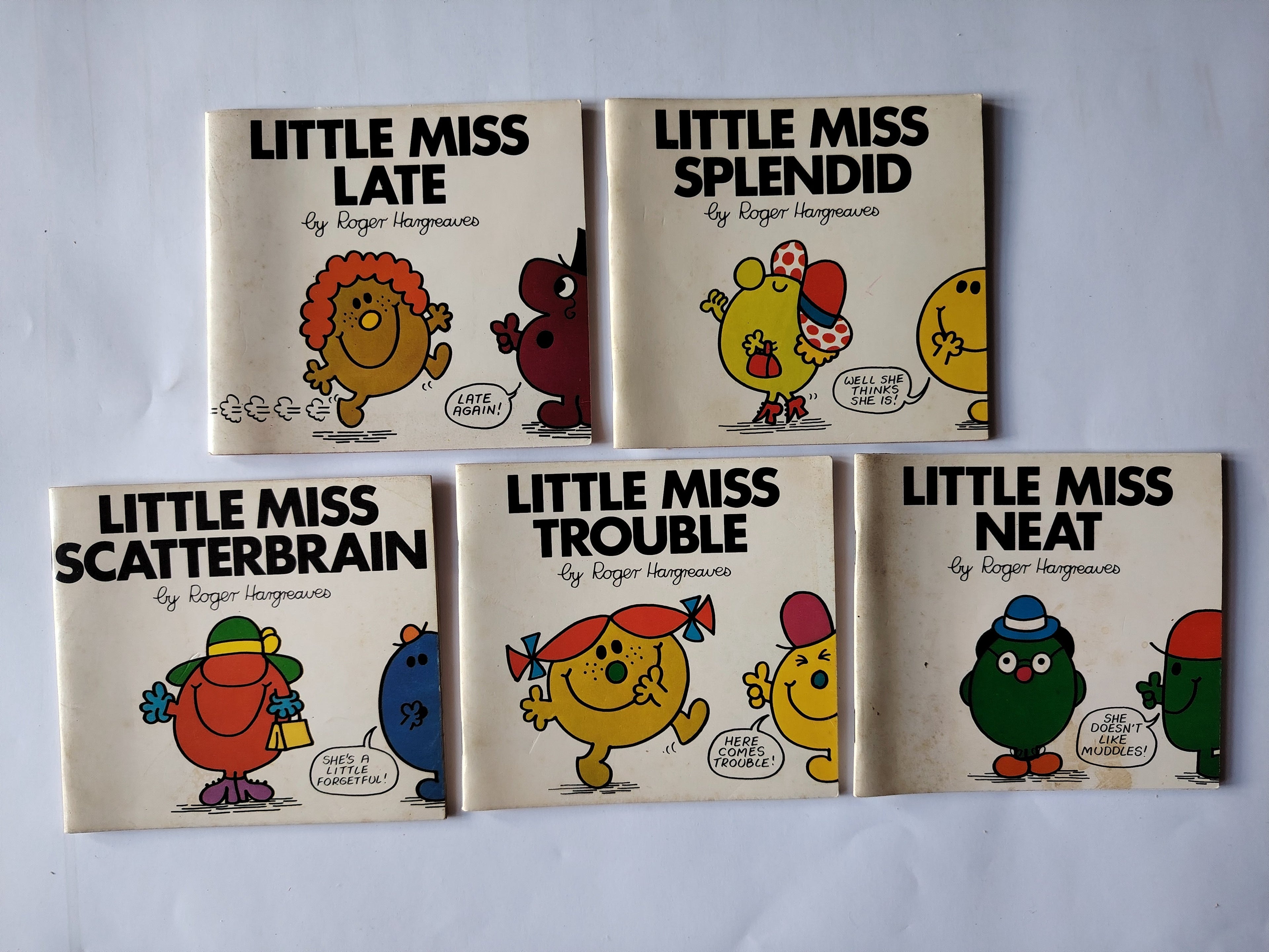 38 Vintage Mr Men and Little Miss Roger Hargreaves Books Some First Editions from 197