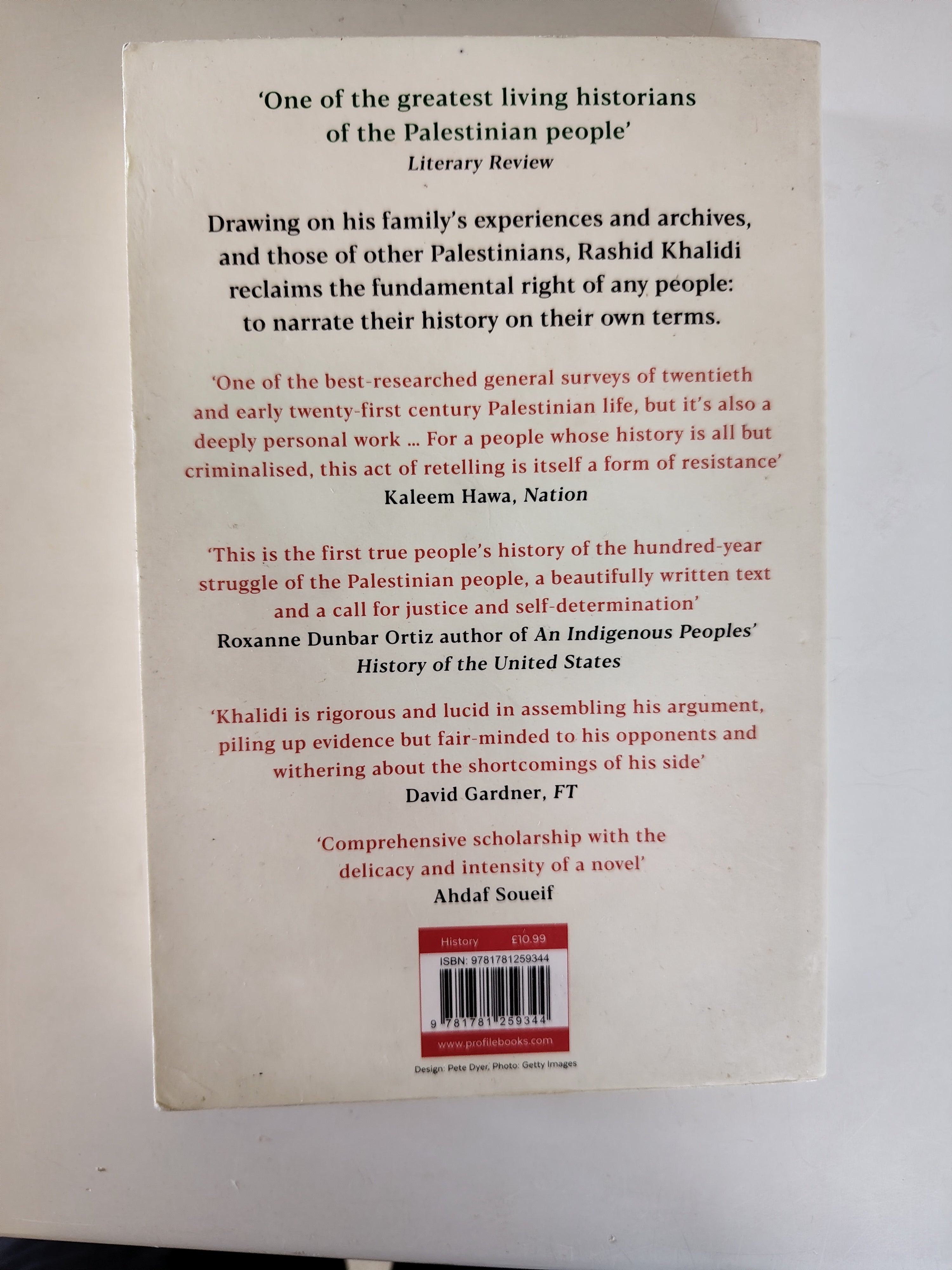 The Hundred Years' War on Palestine by Rashid Khalidi A History of Settler Colonial Conquest and Resistance 2020